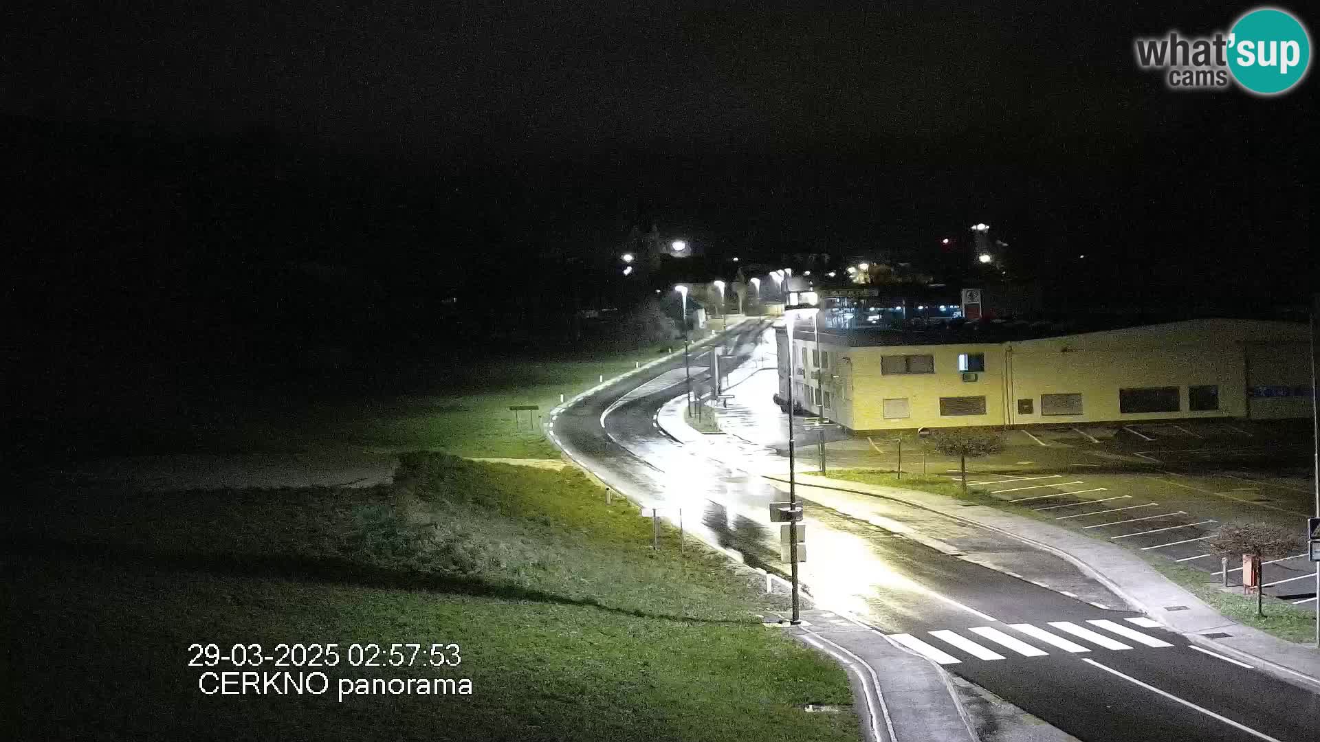 Cerkno city entrance Live Webcam