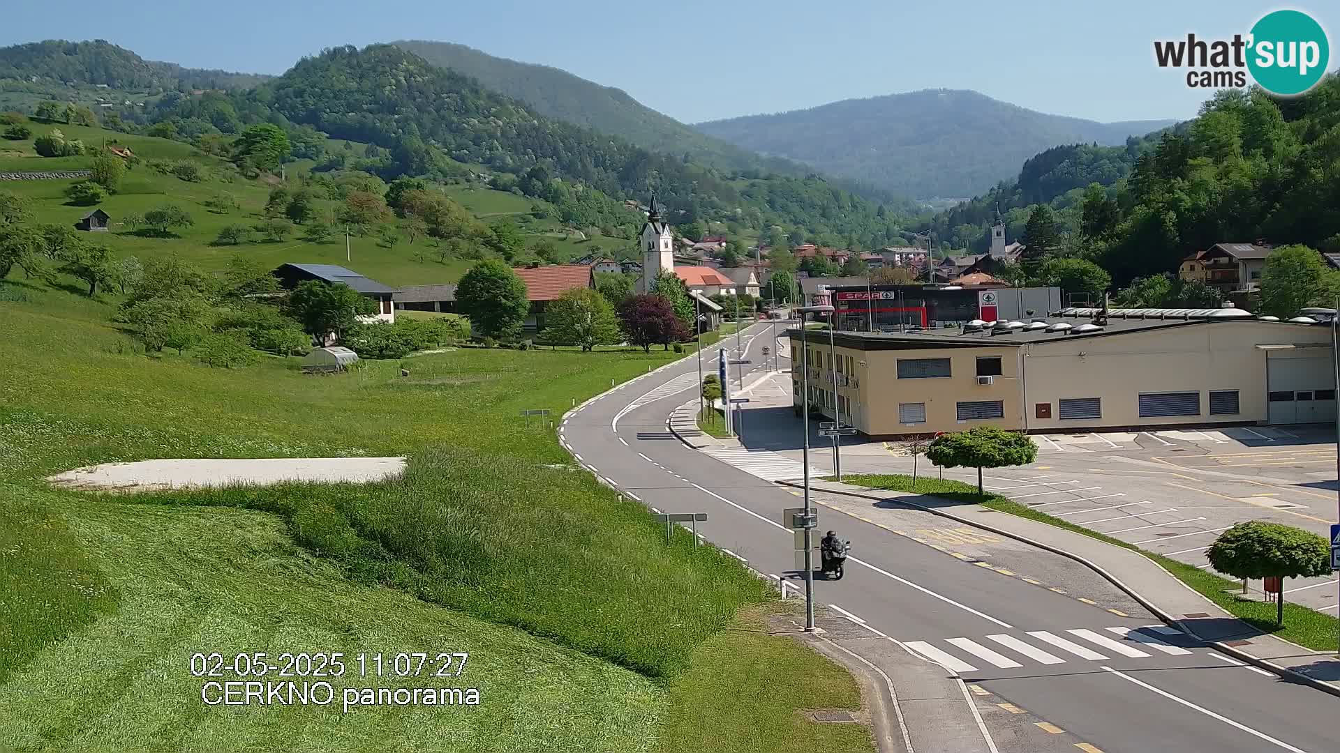 Cerkno entrada a la ciudad Webcam en vivo