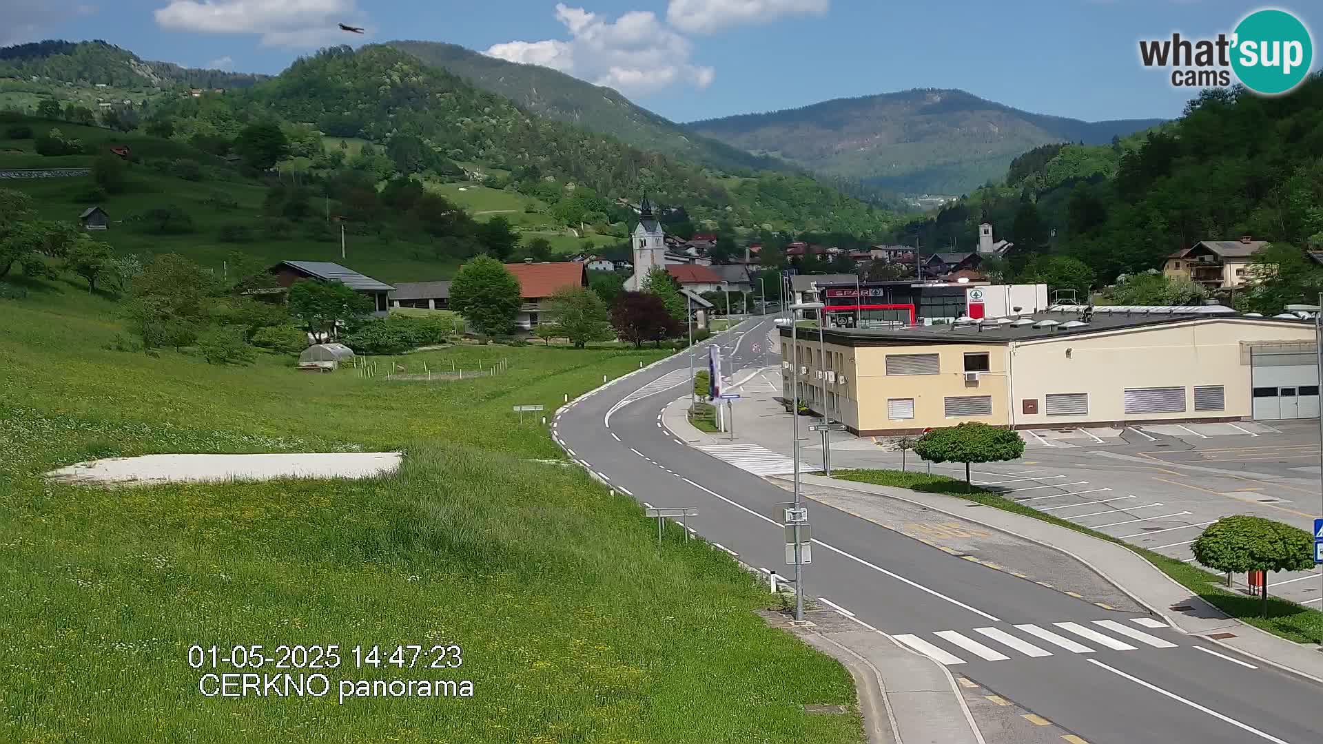 Cerkno entrada a la ciudad Webcam en vivo