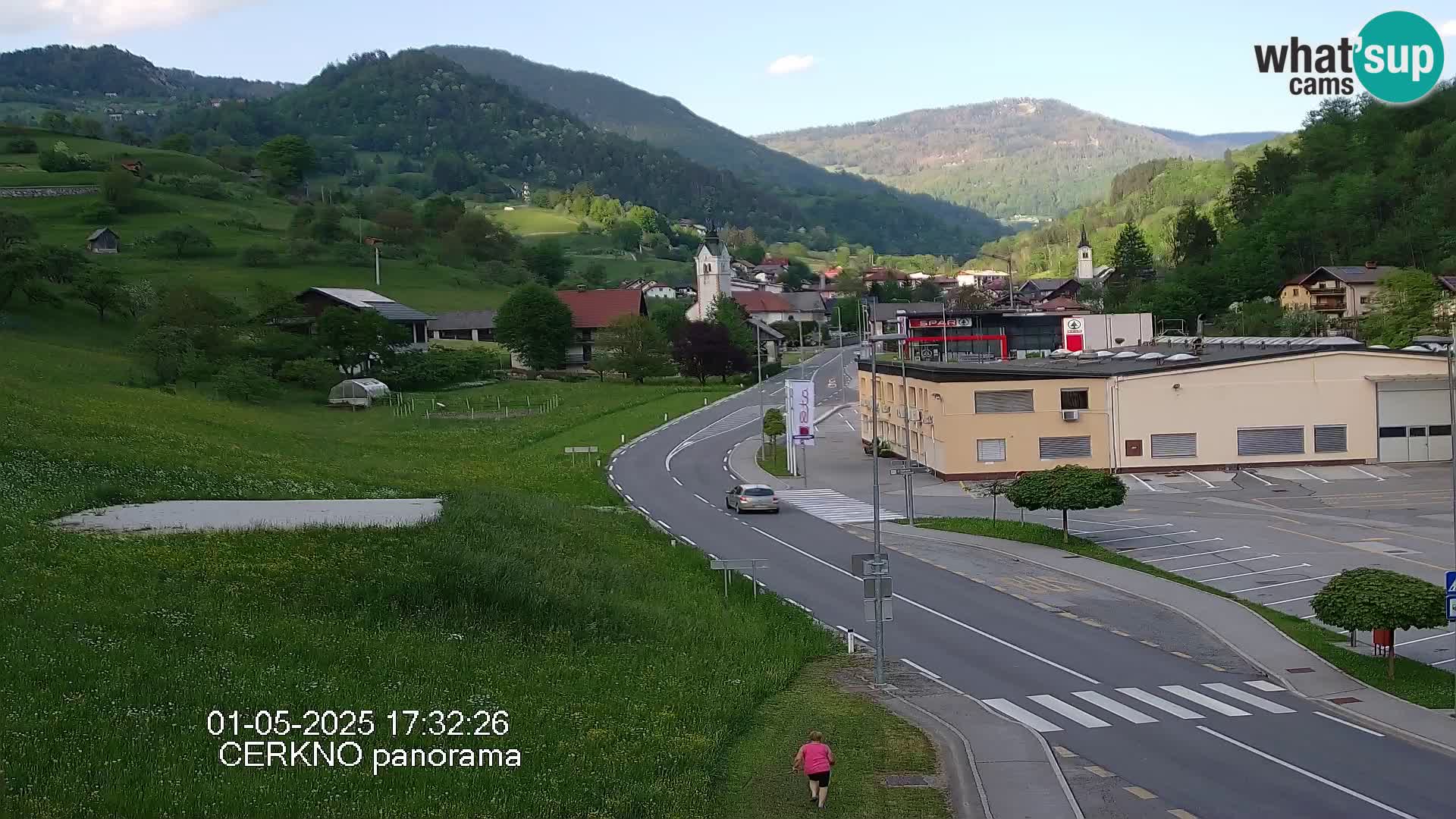 Cerkno entrada a la ciudad Webcam en vivo