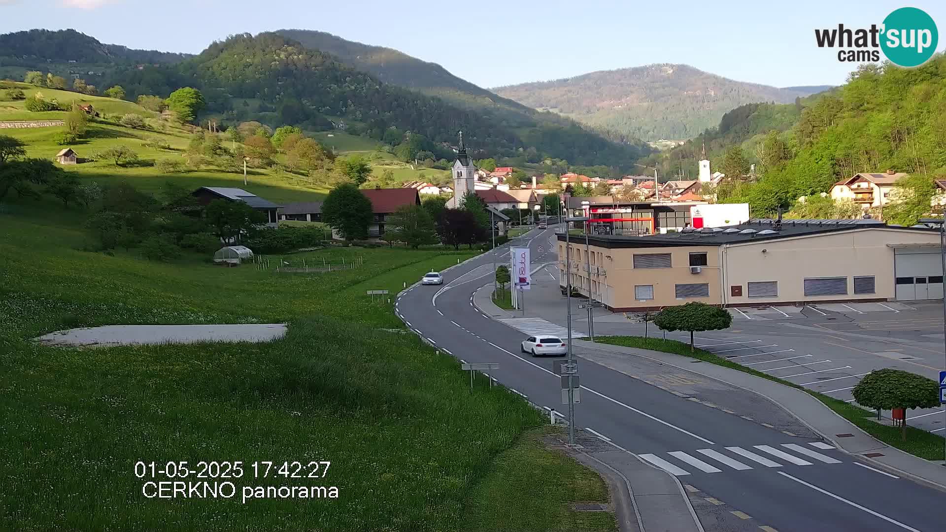 Cerkno entrada a la ciudad Webcam en vivo