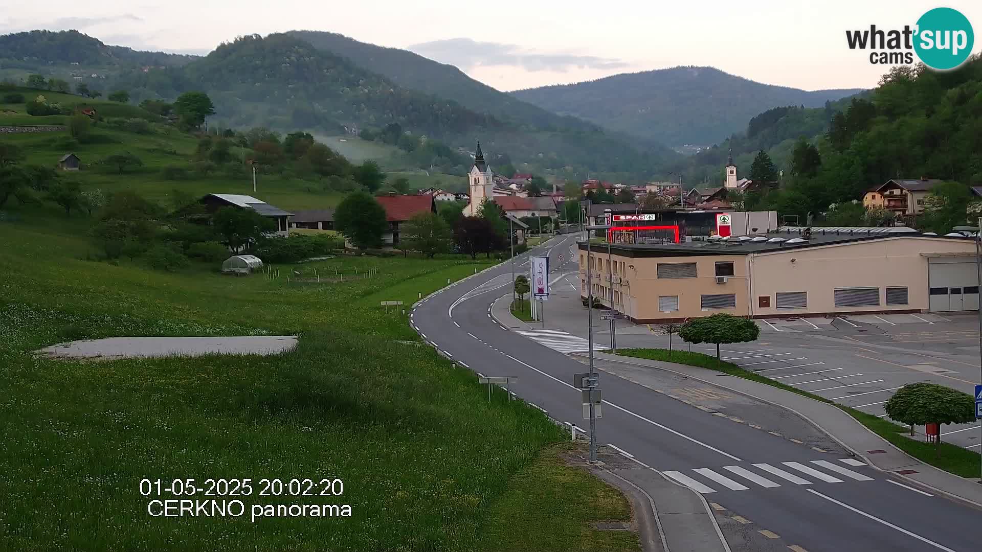 Cerkno entrada a la ciudad Webcam en vivo