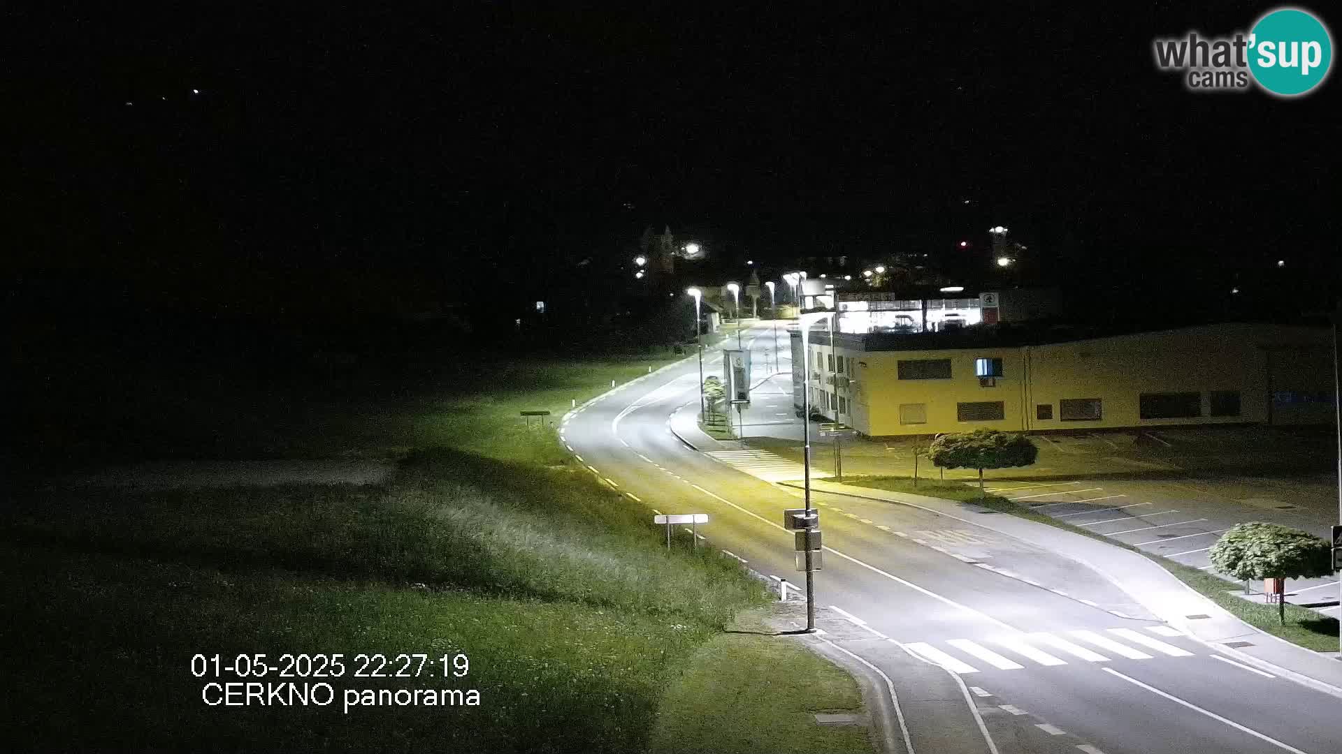 Cerkno city entrance Live Webcam