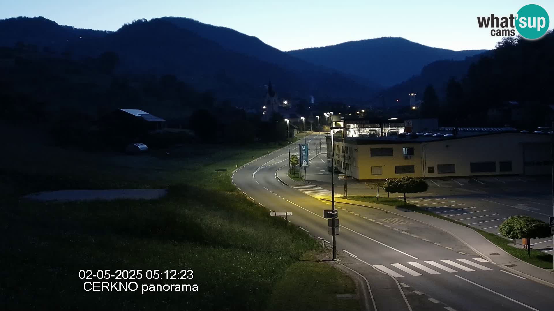 Cerkno entrada a la ciudad Webcam en vivo