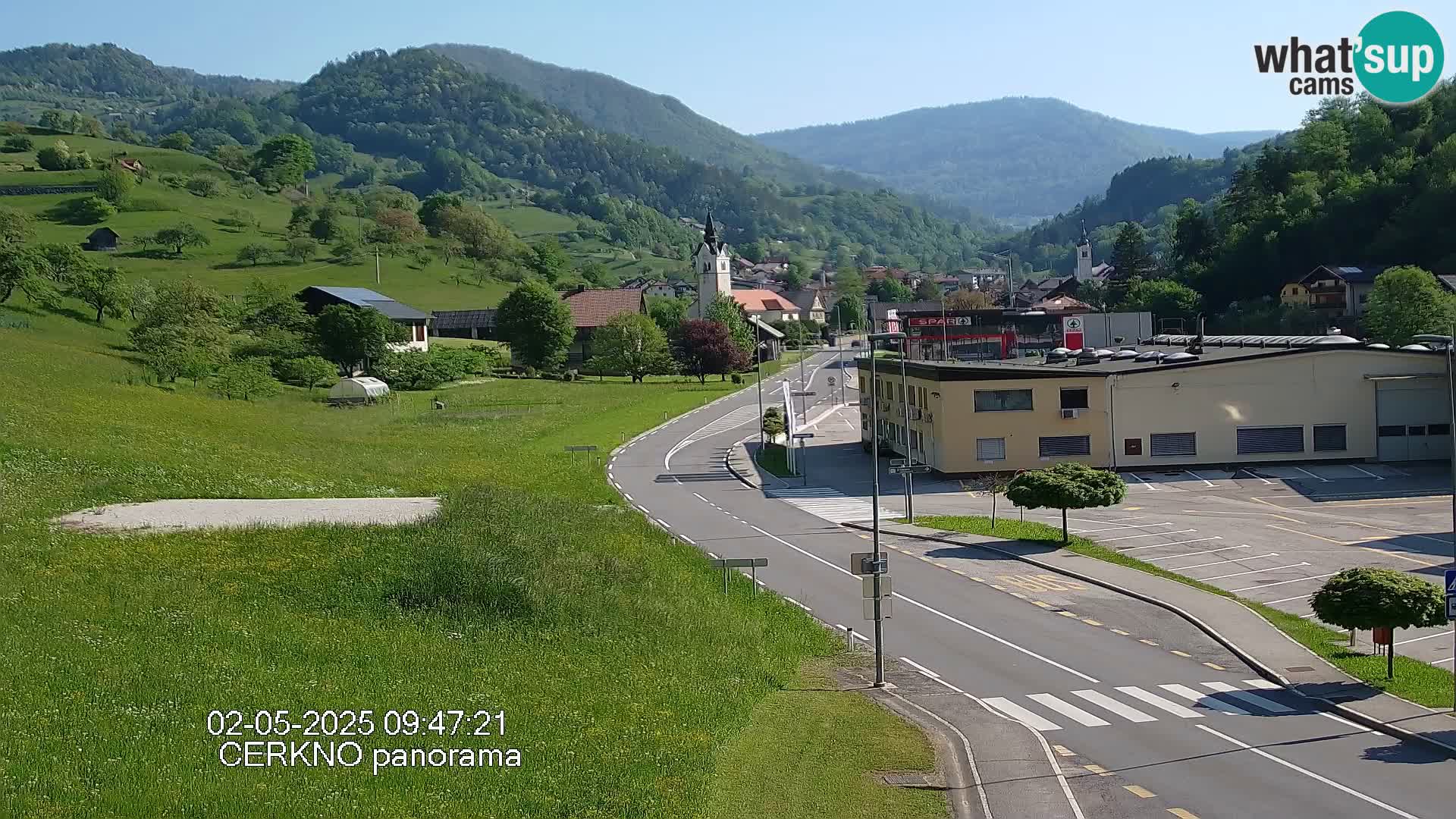 Cerkno entrada a la ciudad Webcam en vivo