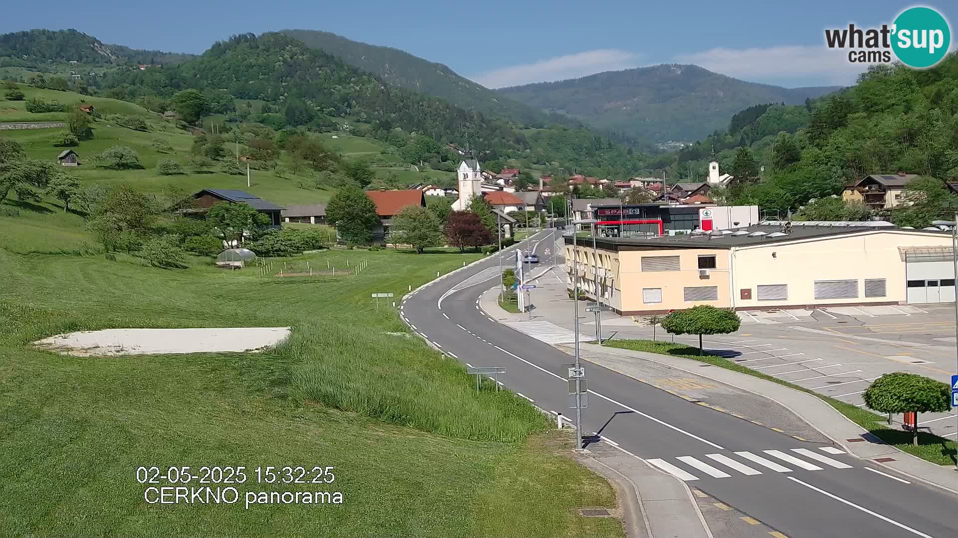 Cerkno entrada a la ciudad Webcam en vivo