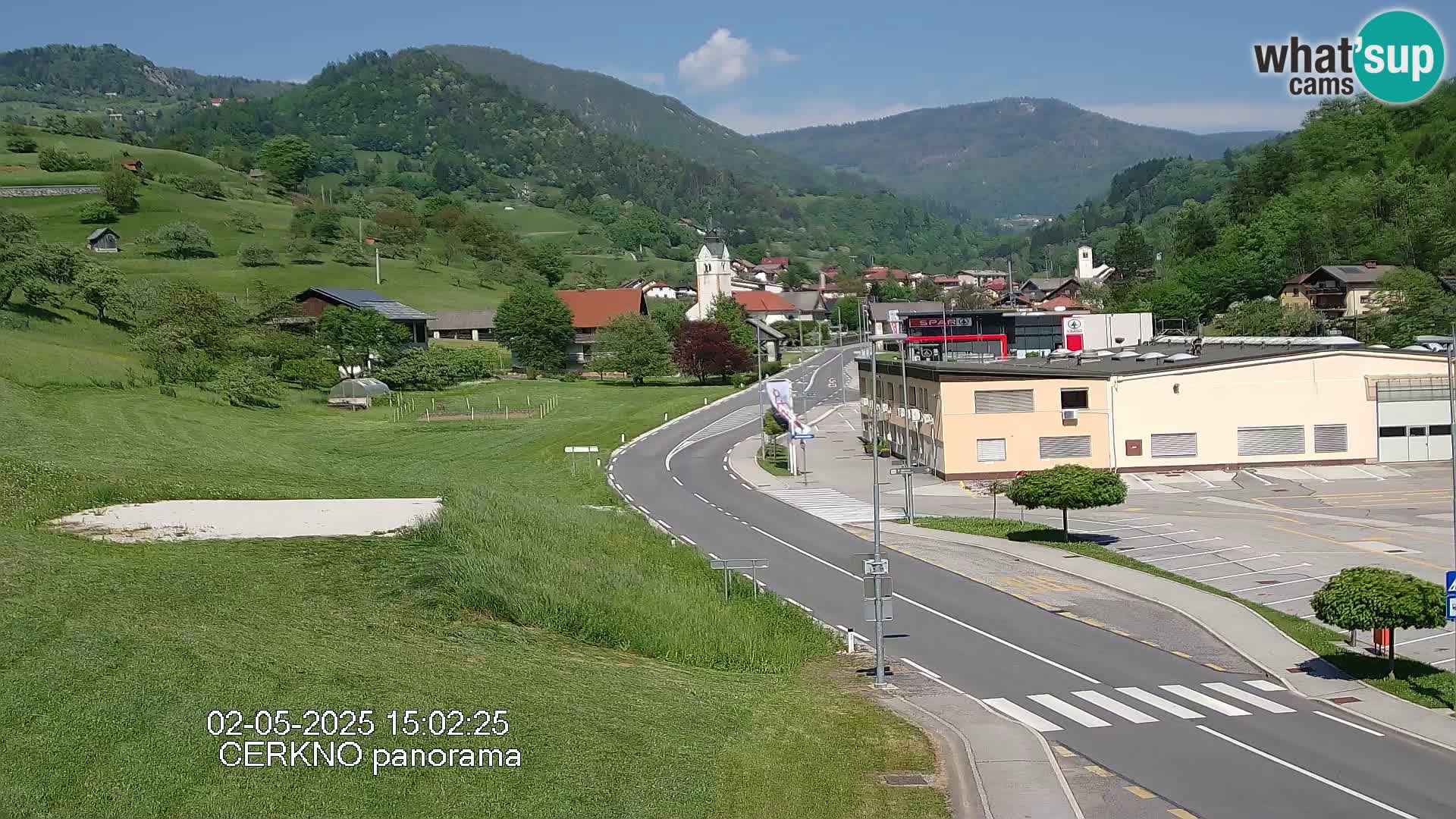 Cerkno entrada a la ciudad Webcam en vivo