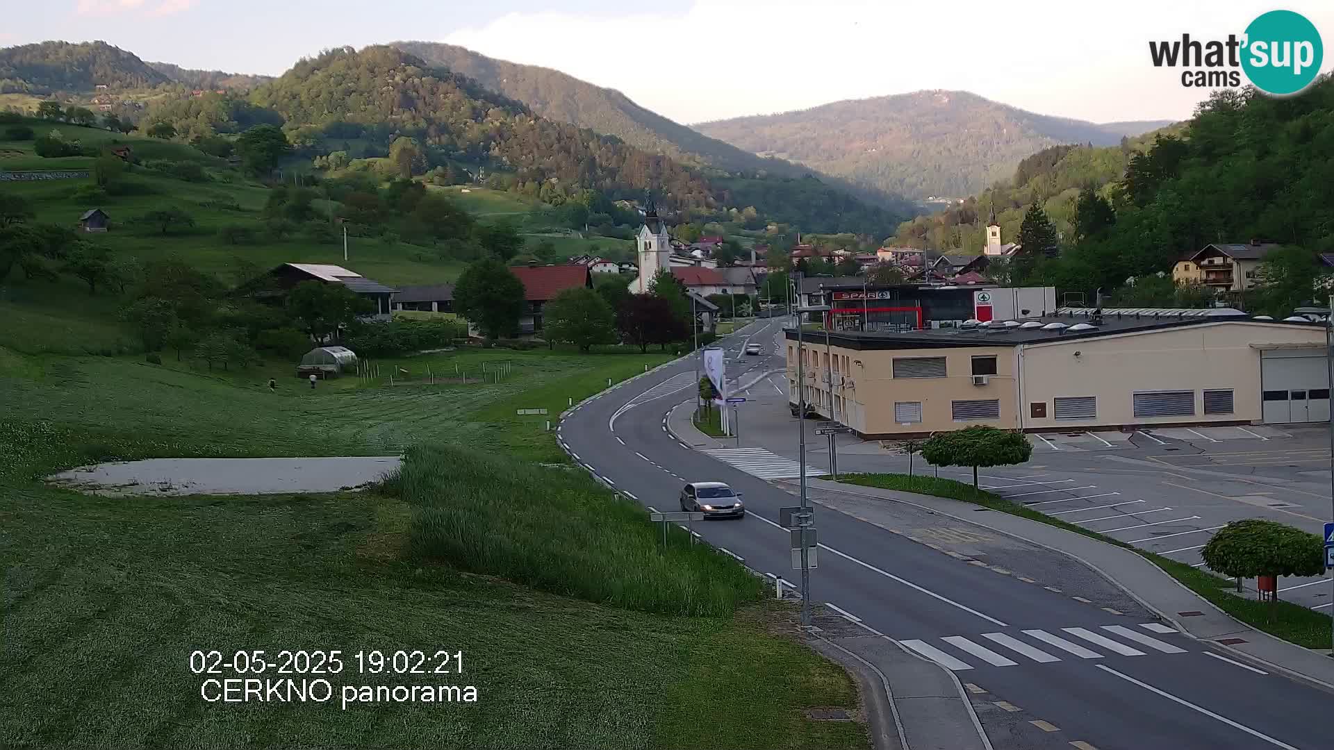 Cerkno entrada a la ciudad Webcam en vivo