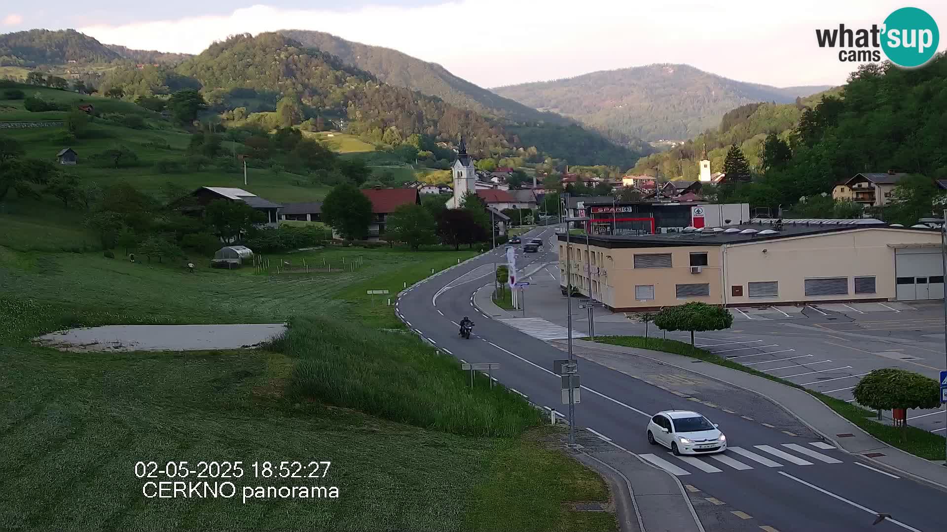 Cerkno city entrance Live Webcam
