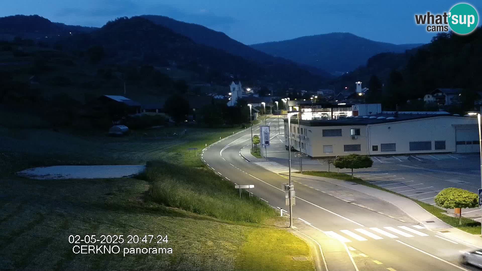 Cerkno entrada a la ciudad Webcam en vivo