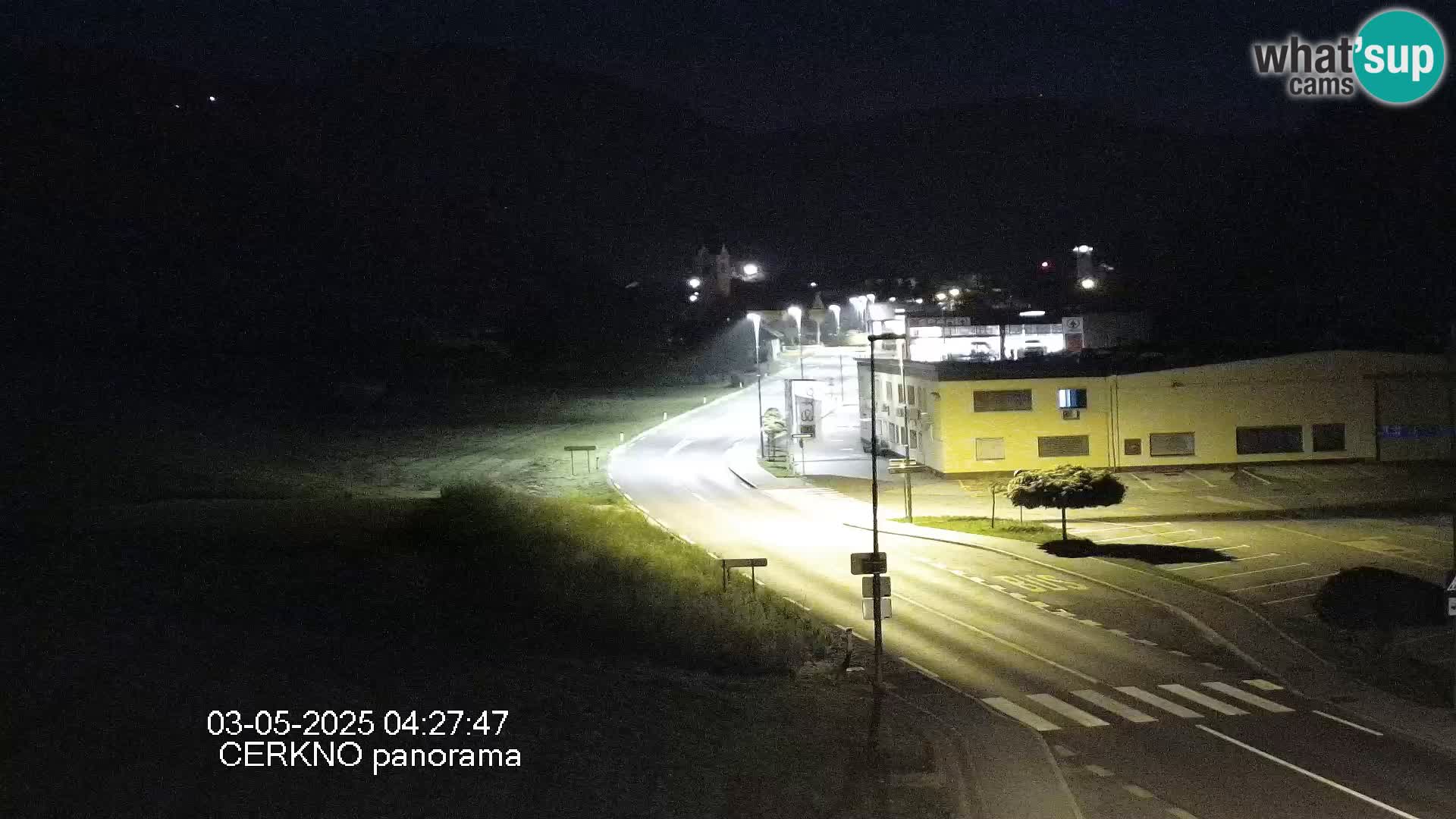 Cerkno city entrance Live Webcam