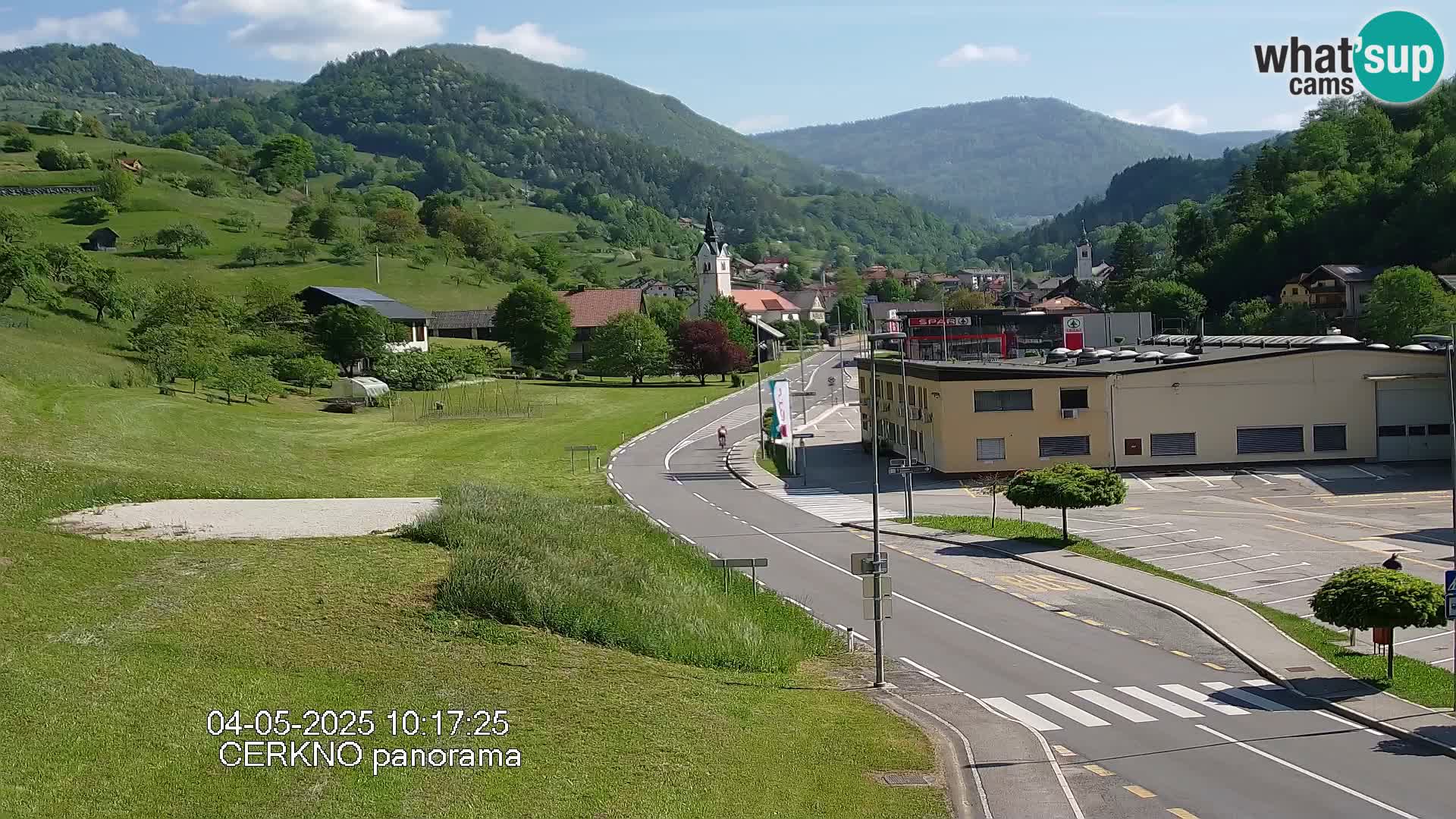 Cerkno city entrance Live Webcam