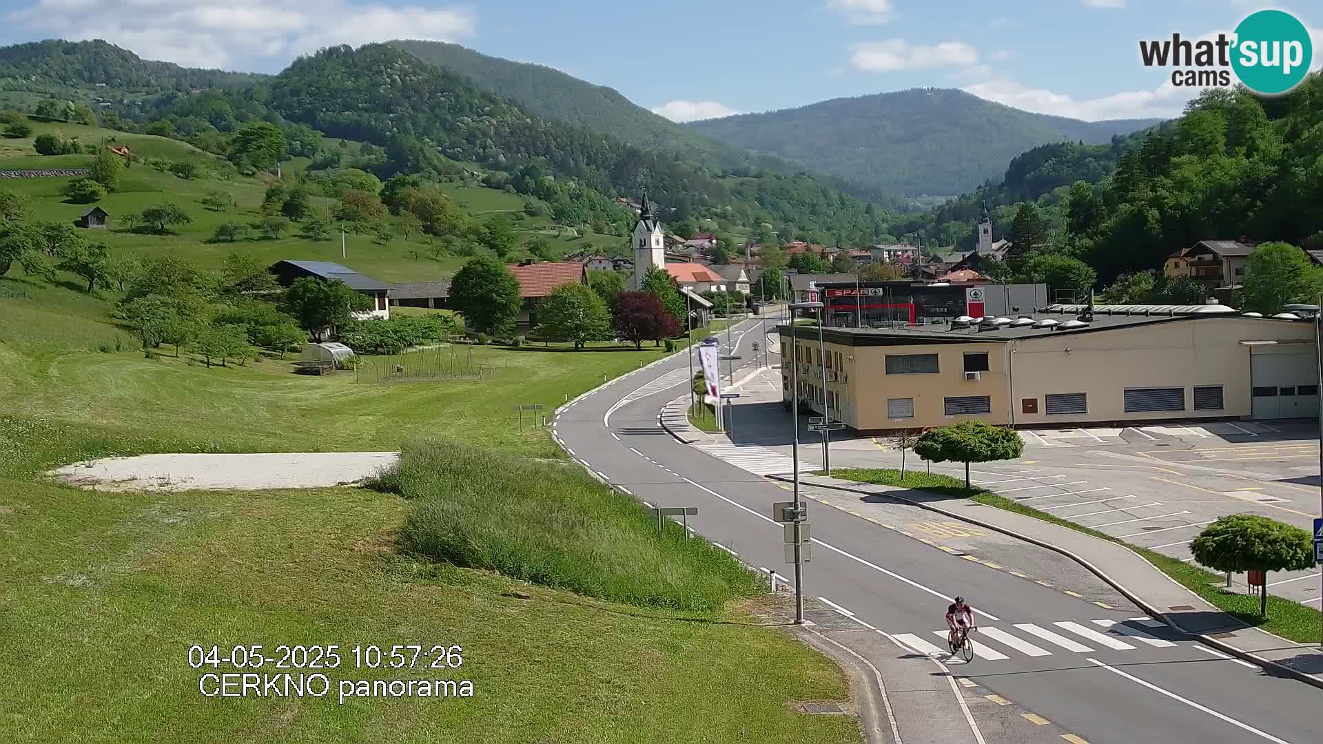 Cerkno entrada a la ciudad Webcam en vivo