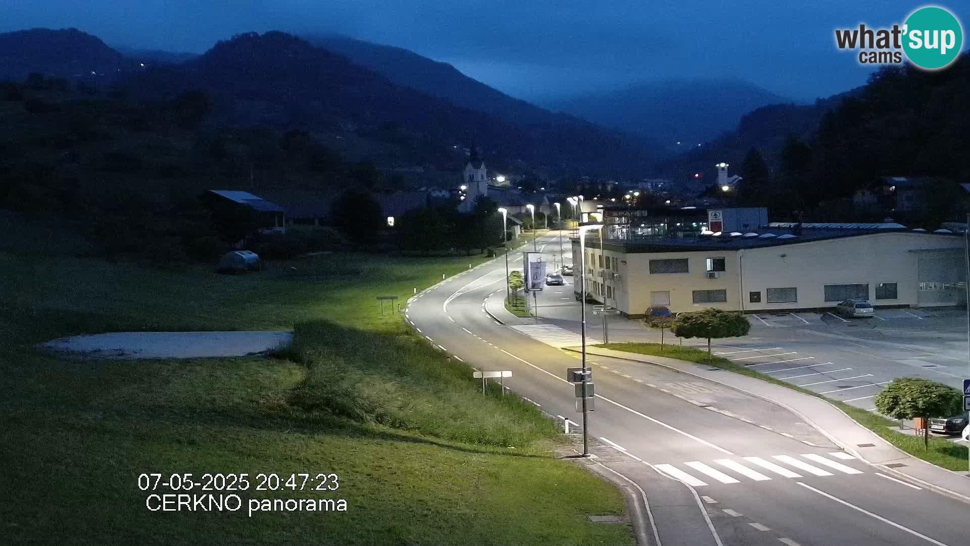 Cerkno city entrance Live Webcam