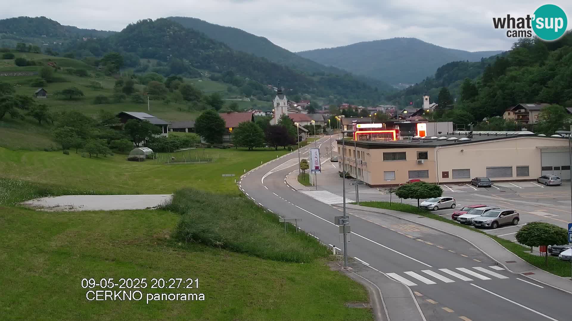 Cerkno entrada a la ciudad Webcam en vivo