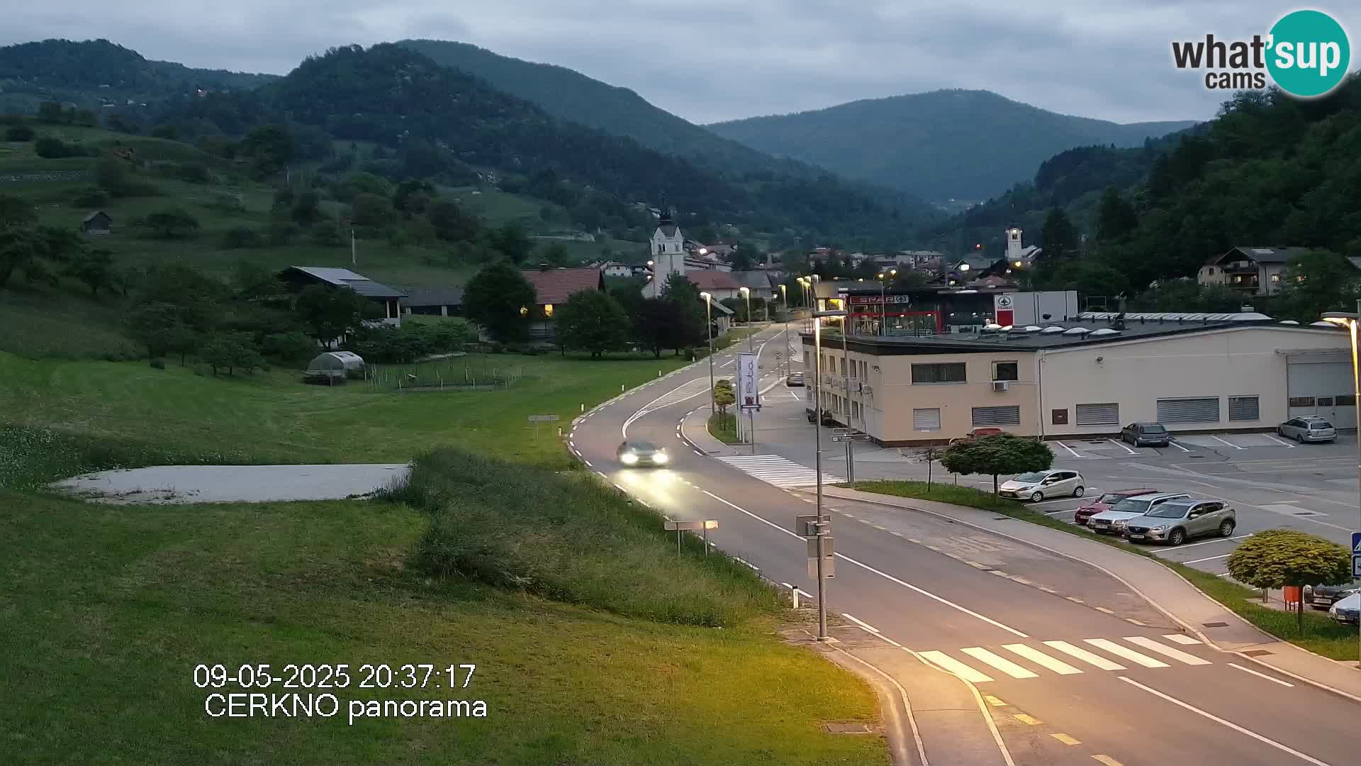 Cerkno entrada a la ciudad Webcam en vivo