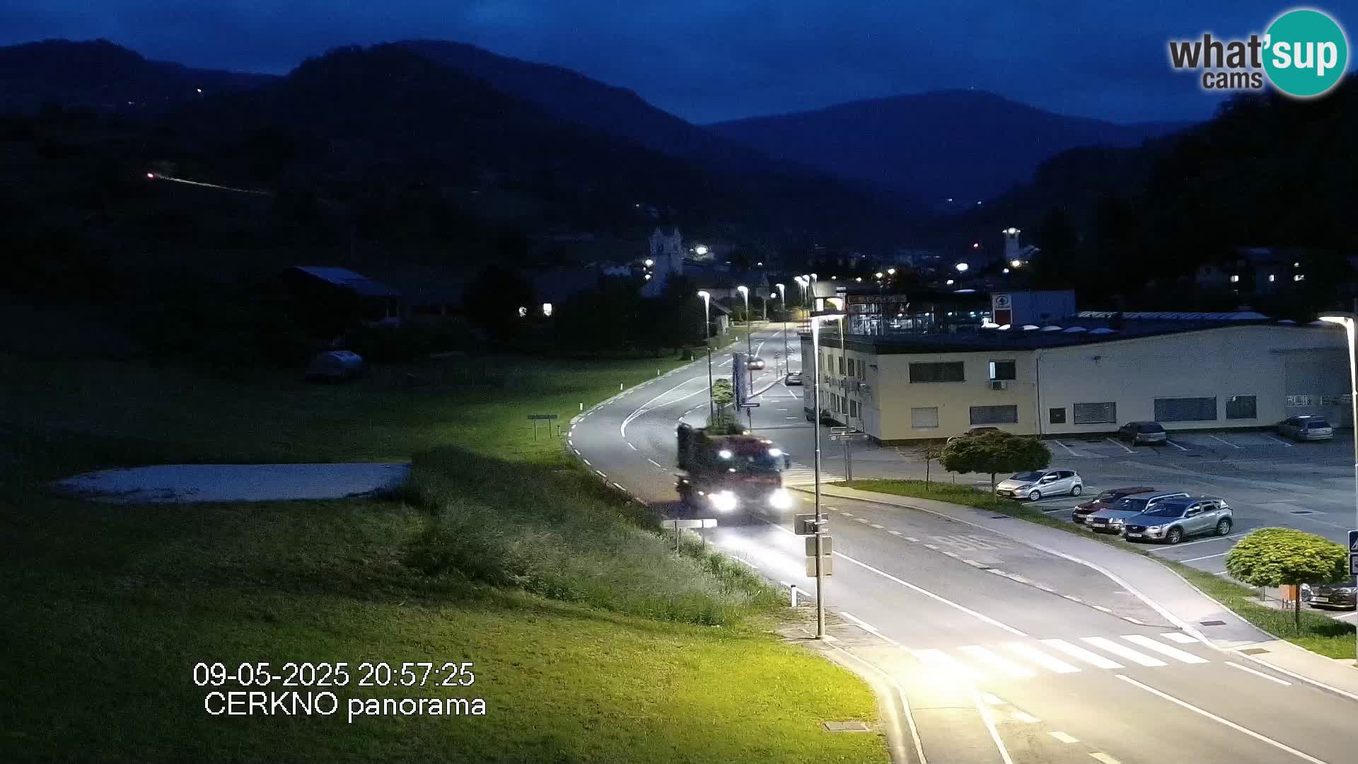 Cerkno city entrance Live Webcam