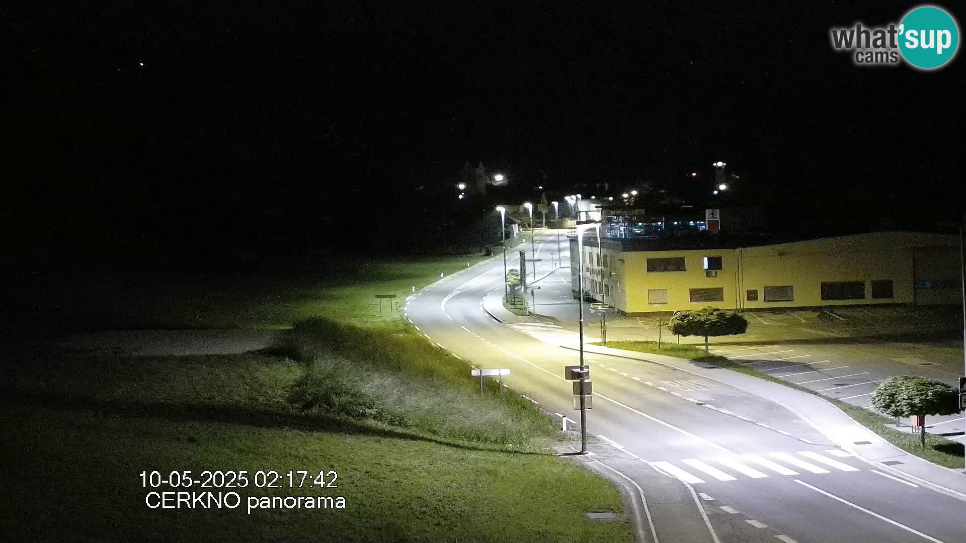 Webcam en direct – Entrée de la ville de Cerkno