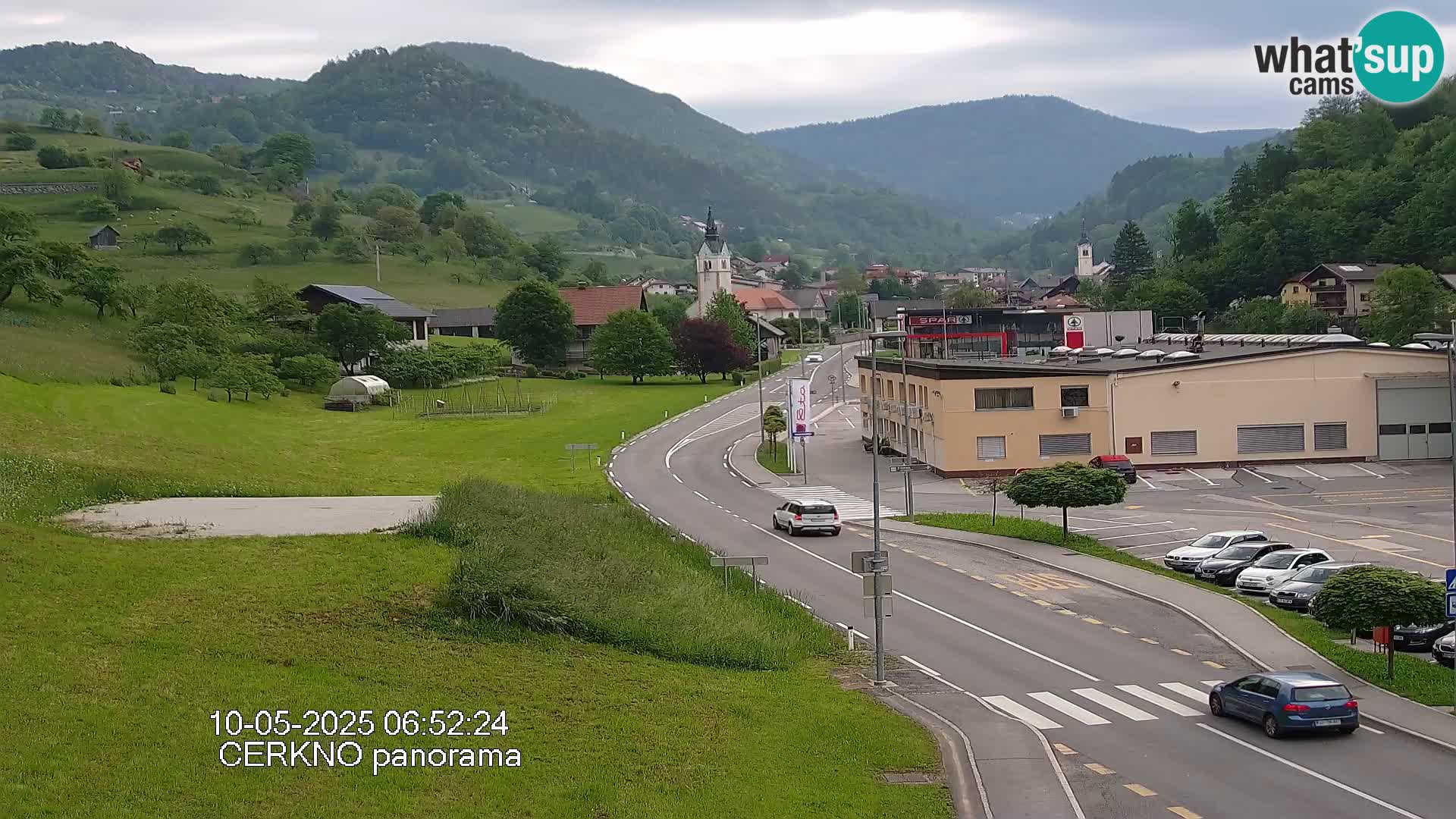 Cerkno entrada a la ciudad Webcam en vivo