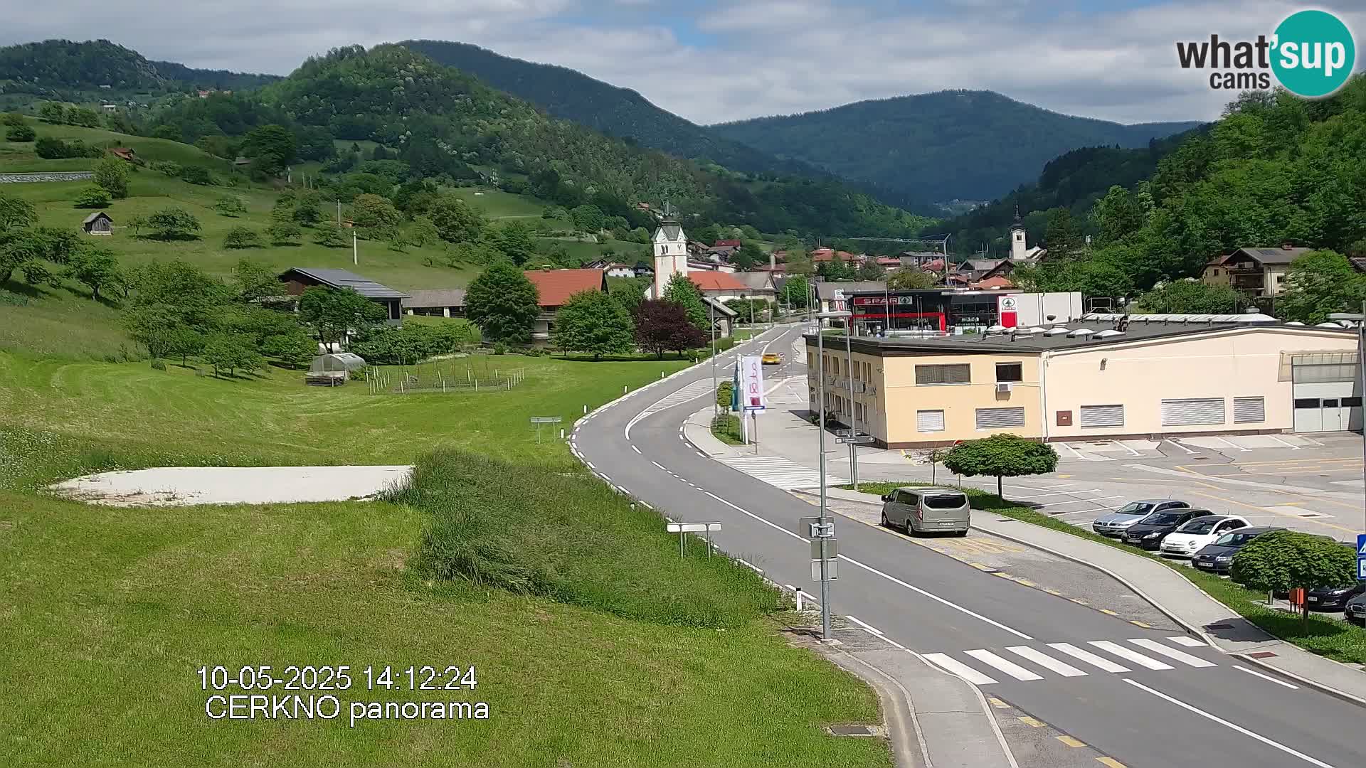 Cerkno entrada a la ciudad Webcam en vivo