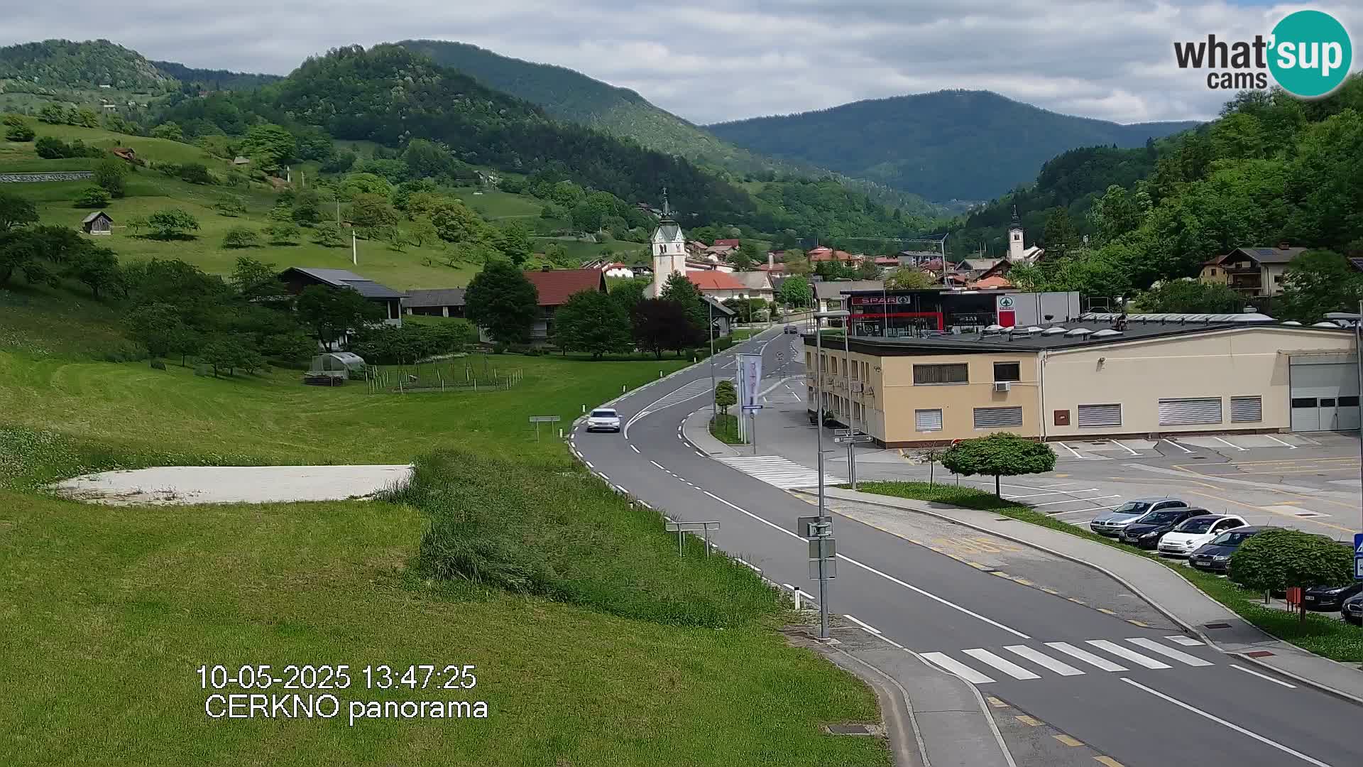 Cerkno city entrance Live Webcam