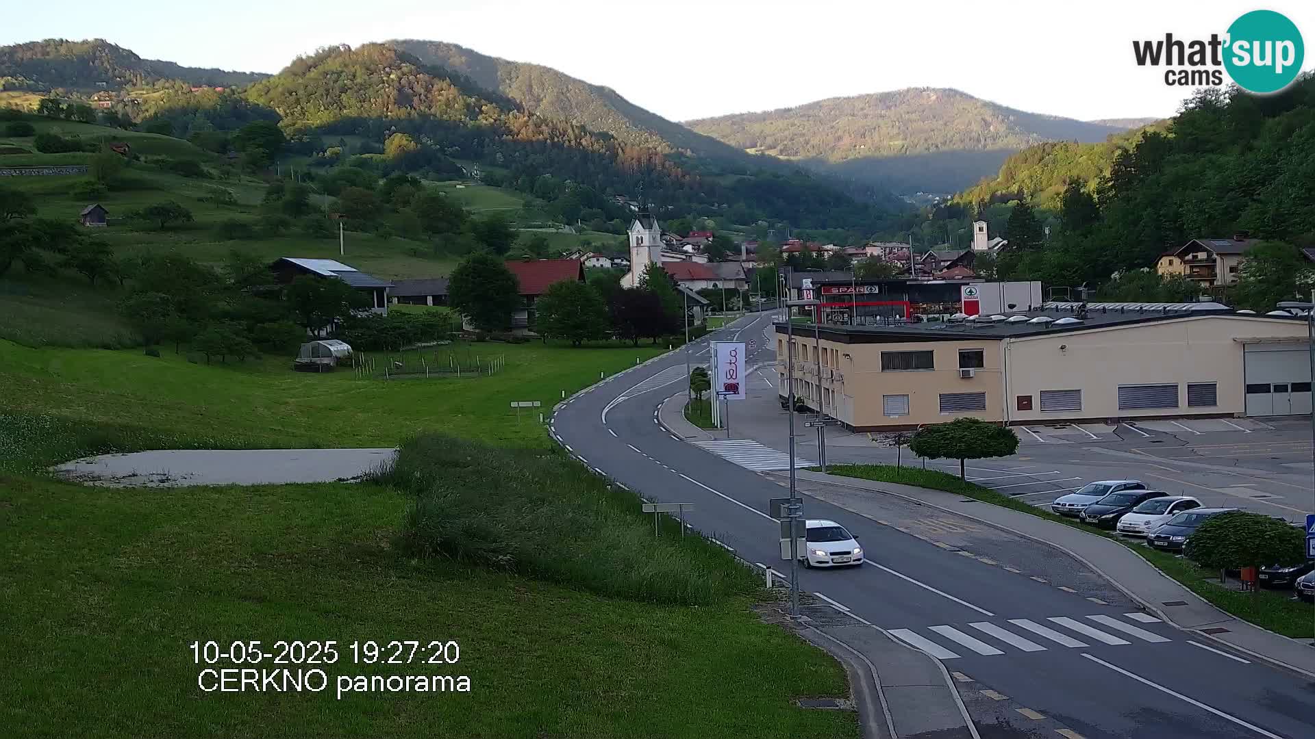 Cerkno city entrance Live Webcam