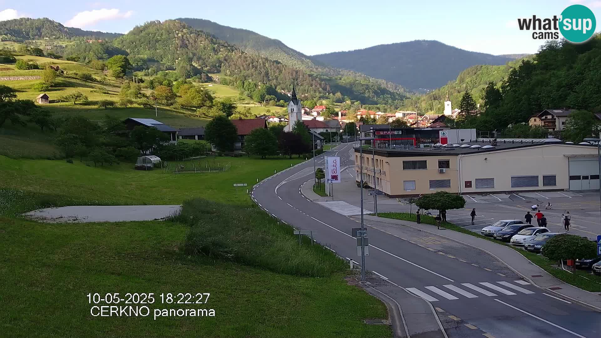 Cerkno city entrance Live Webcam