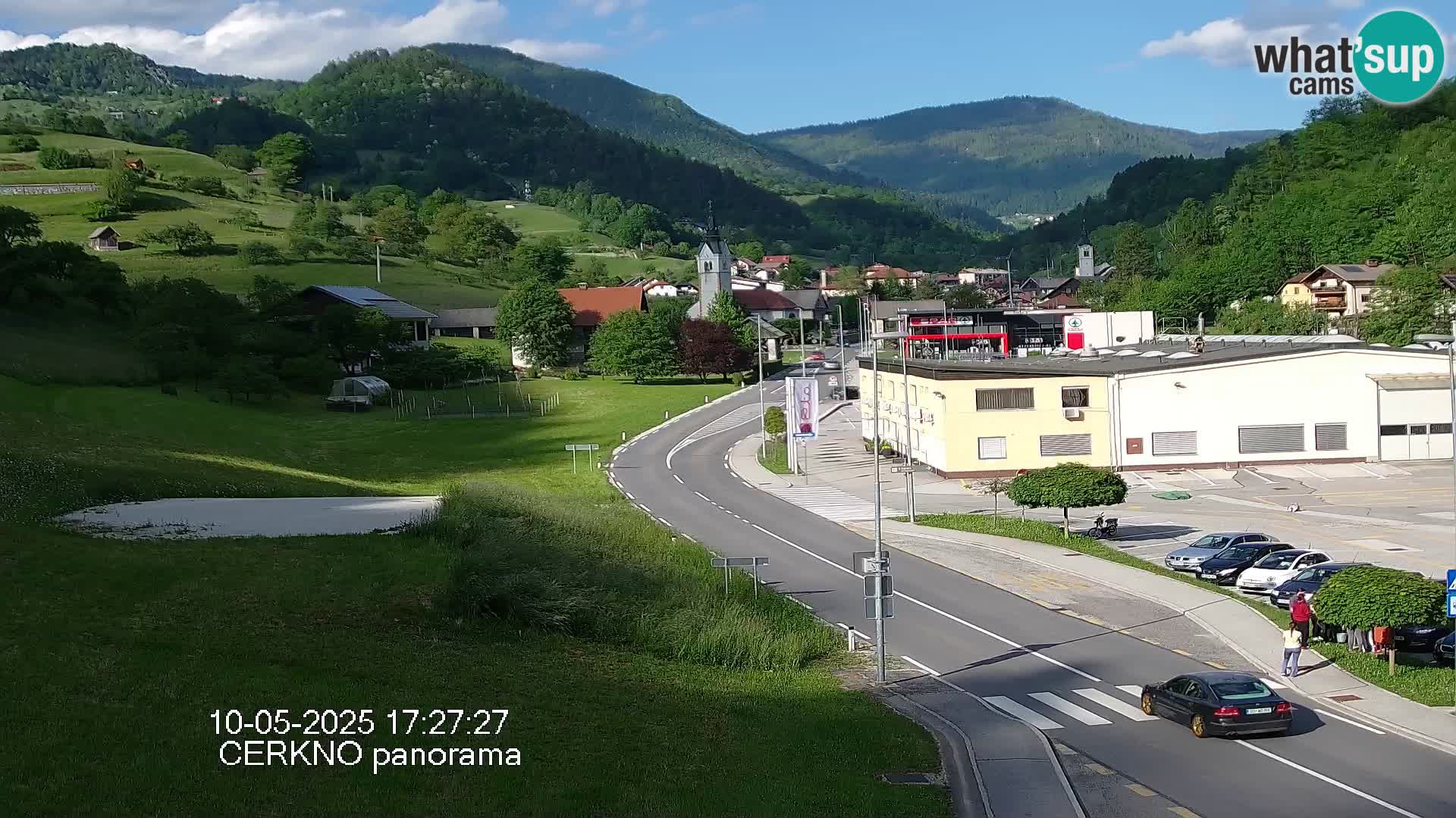 Cerkno entrada a la ciudad Webcam en vivo