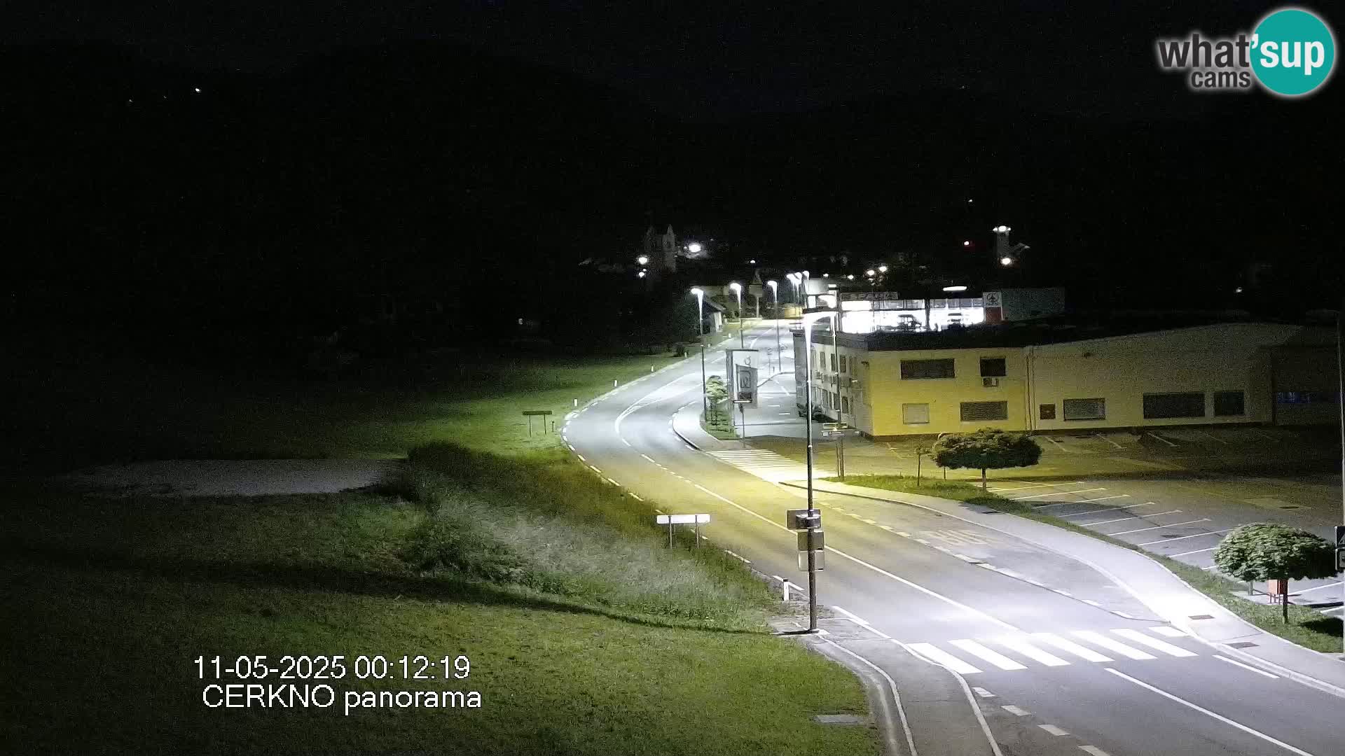 Cerkno city entrance Live Webcam