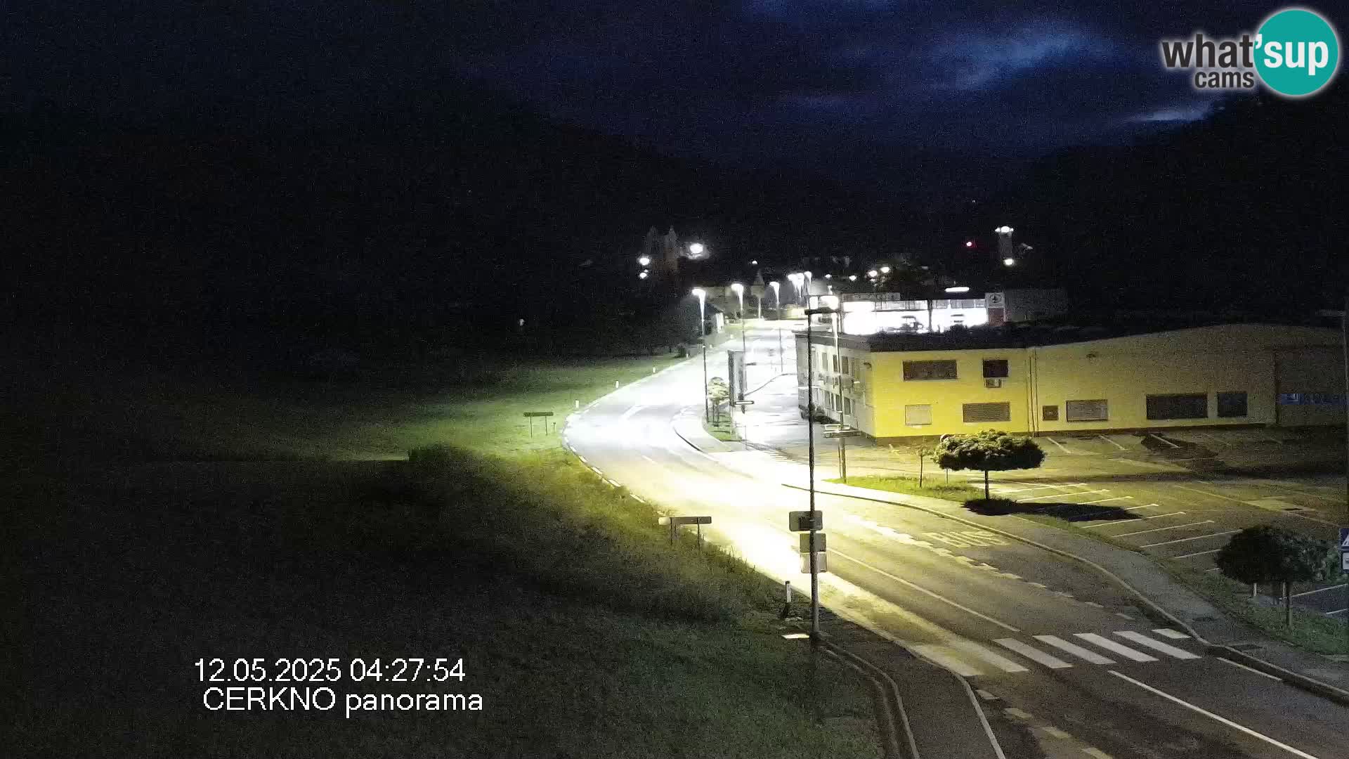 Cerkno city entrance Live Webcam