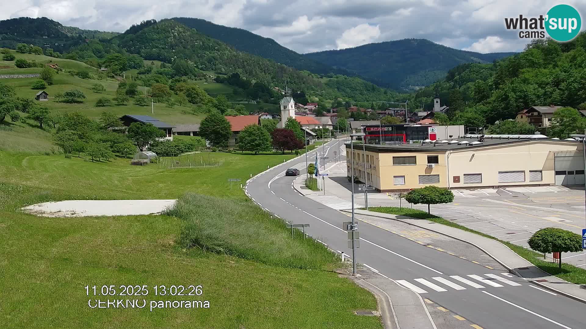 Cerkno entrada a la ciudad Webcam en vivo