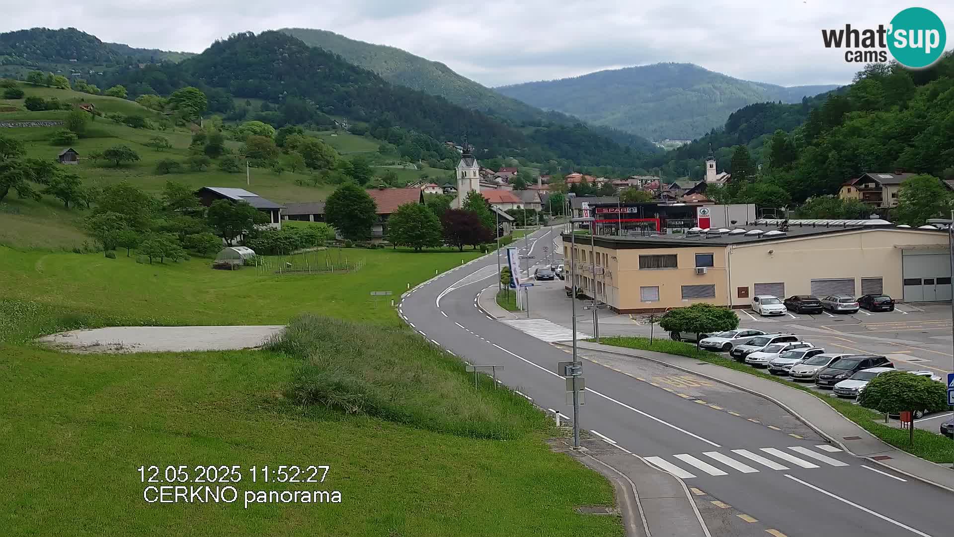 Cerkno entrada a la ciudad Webcam en vivo