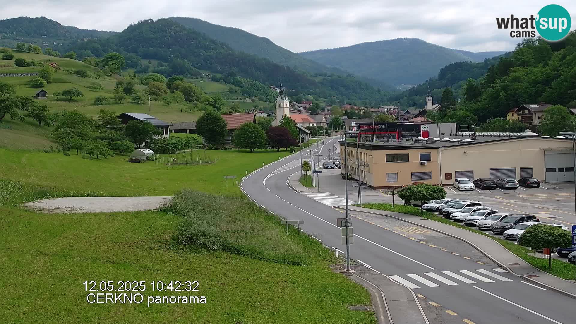 Cerkno entrada a la ciudad Webcam en vivo