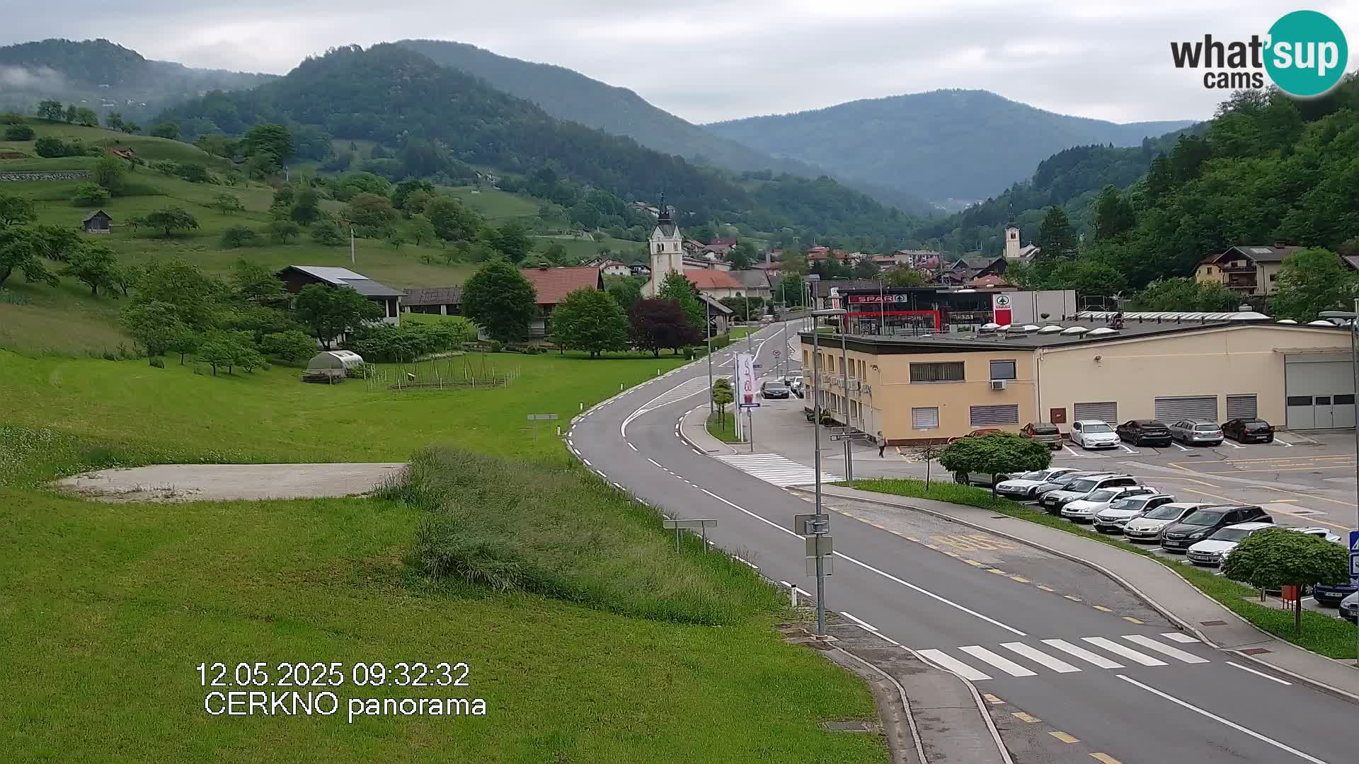Cerkno entrada a la ciudad Webcam en vivo