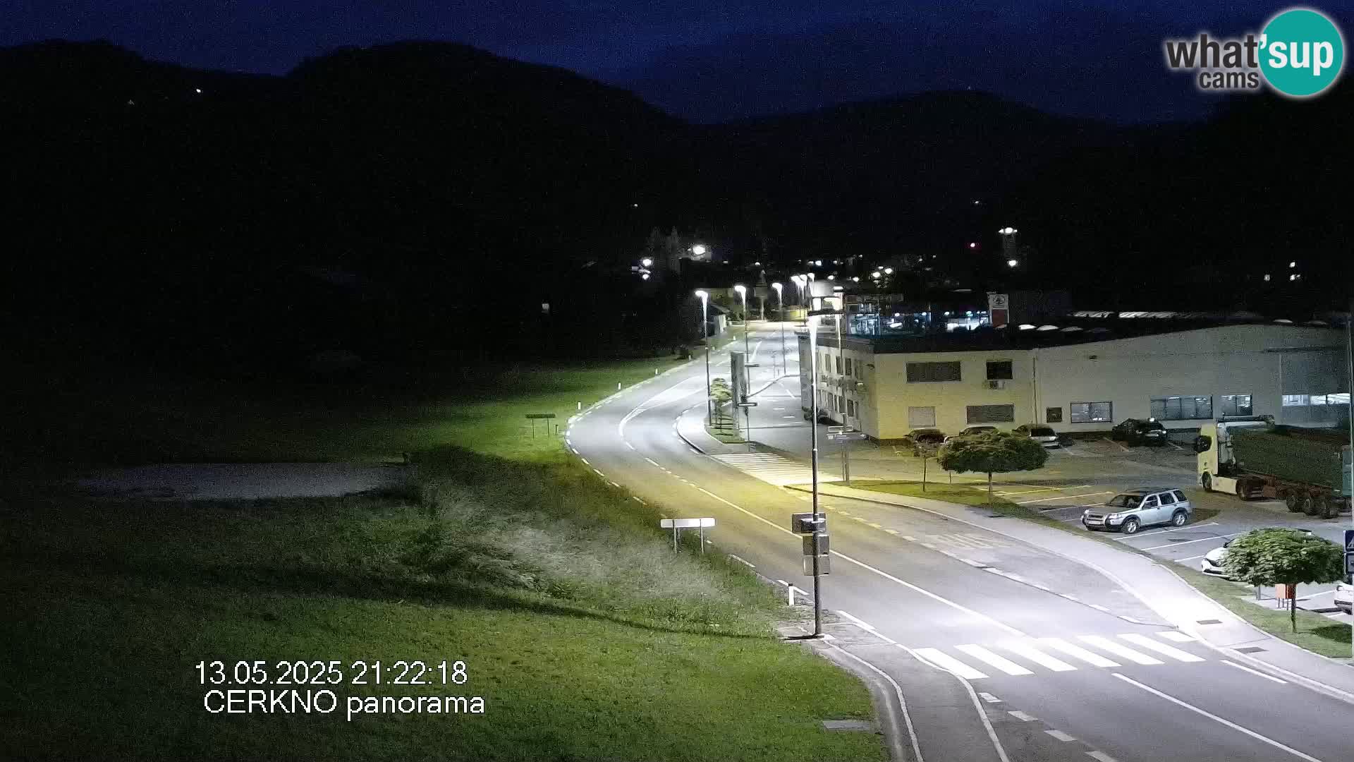 Webcam en direct – Entrée de la ville de Cerkno