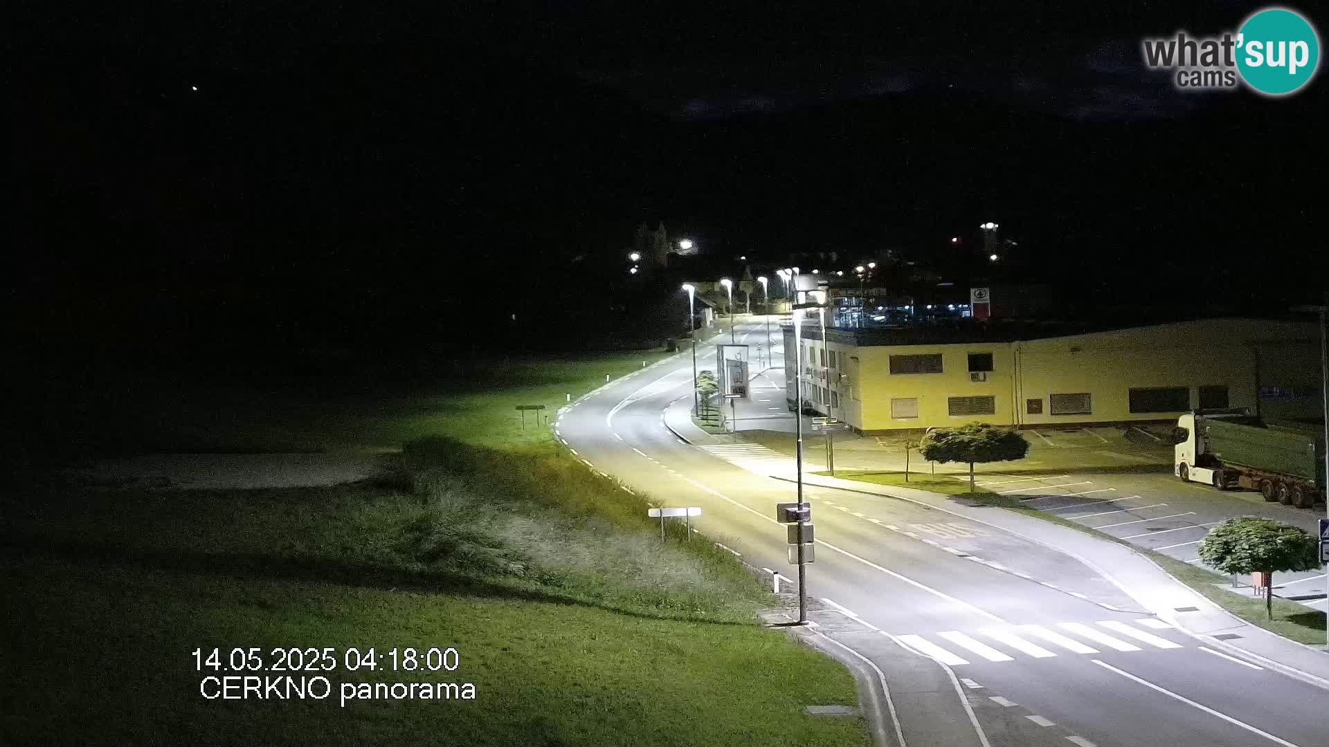 Webcam en direct – Entrée de la ville de Cerkno