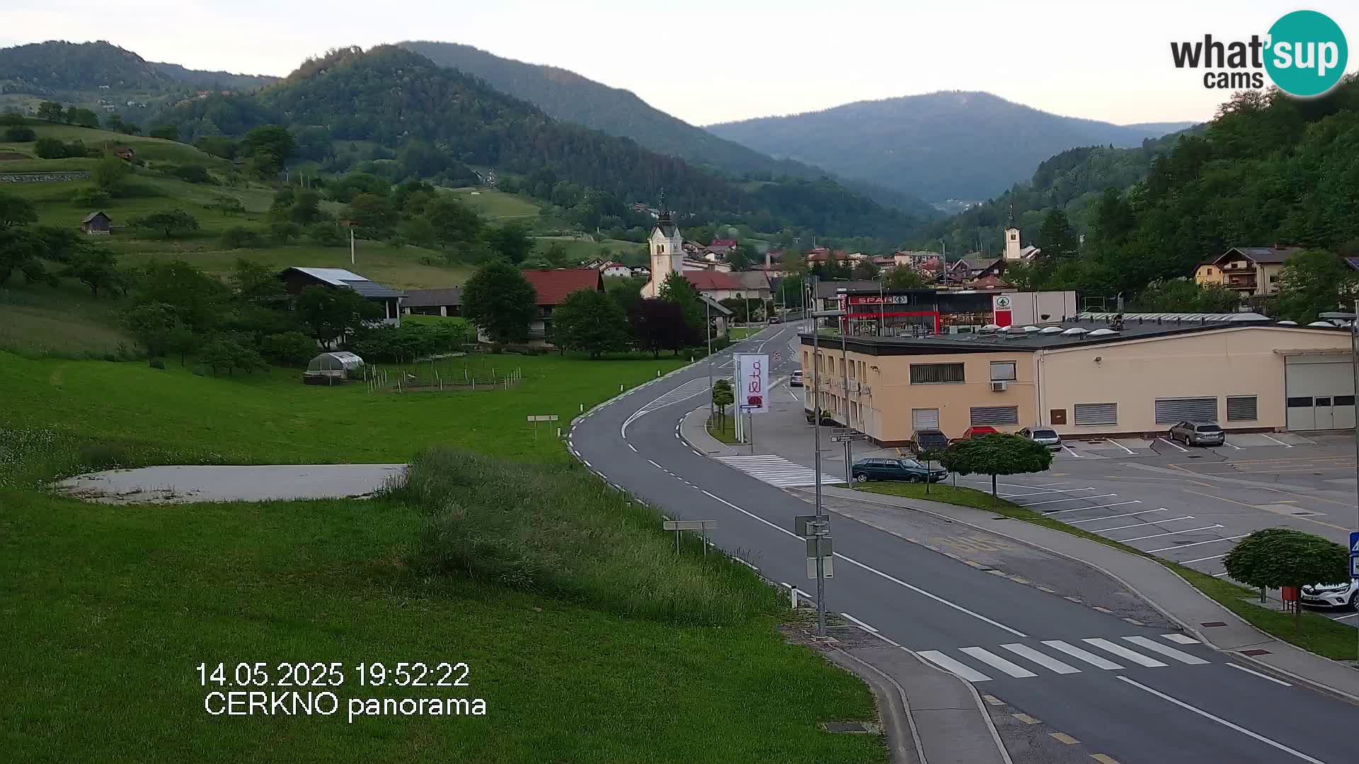 Cerkno city entrance Live Webcam