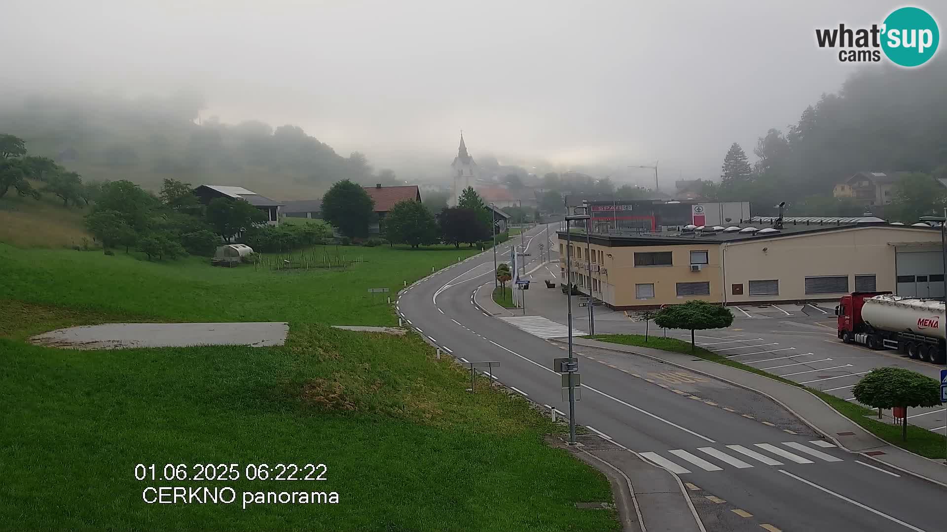 Cerkno city entrance Live Webcam