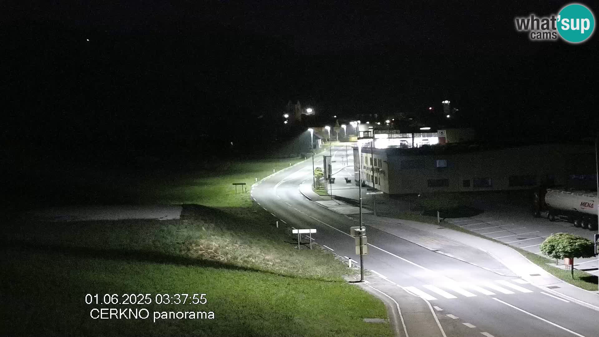 Cerkno city entrance Live Webcam