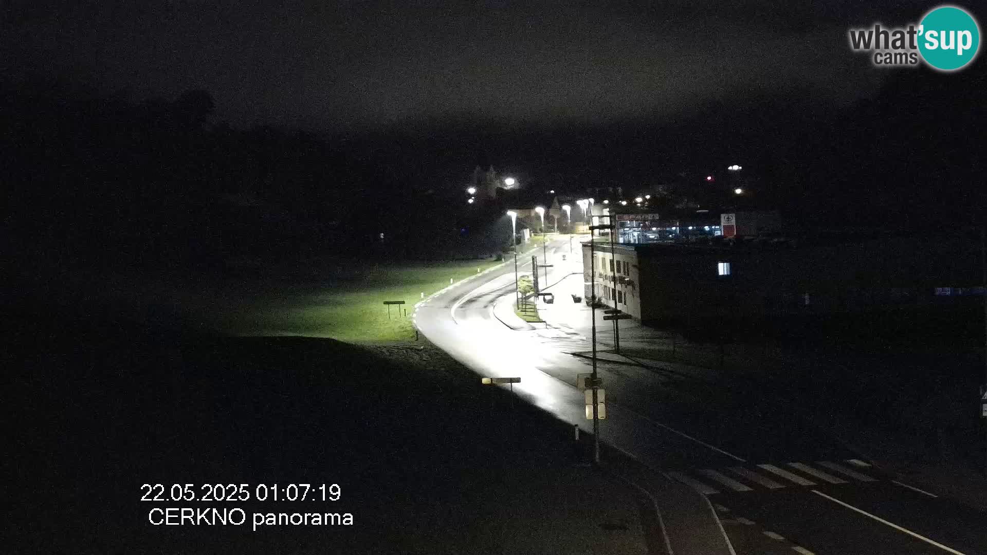 Webcam en direct – Entrée de la ville de Cerkno