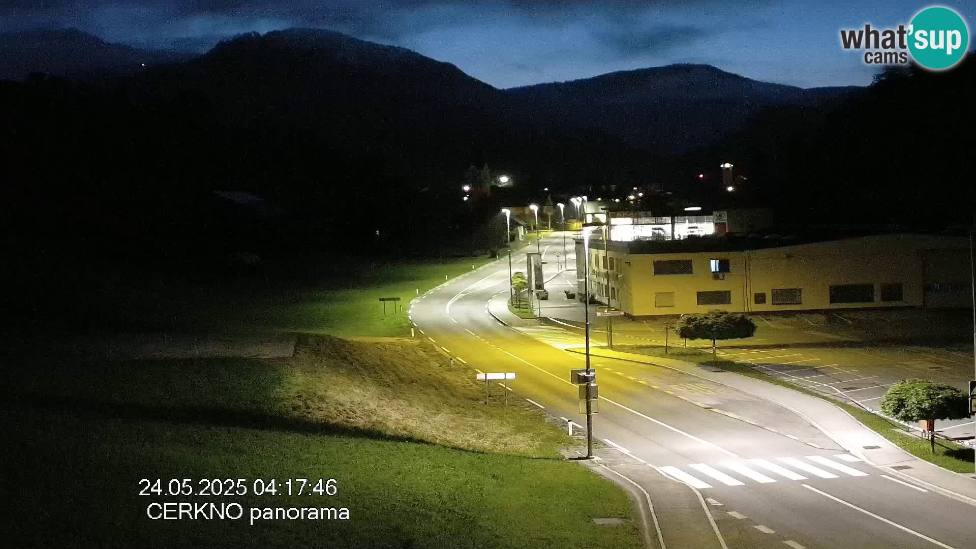 Webcam en direct – Entrée de la ville de Cerkno