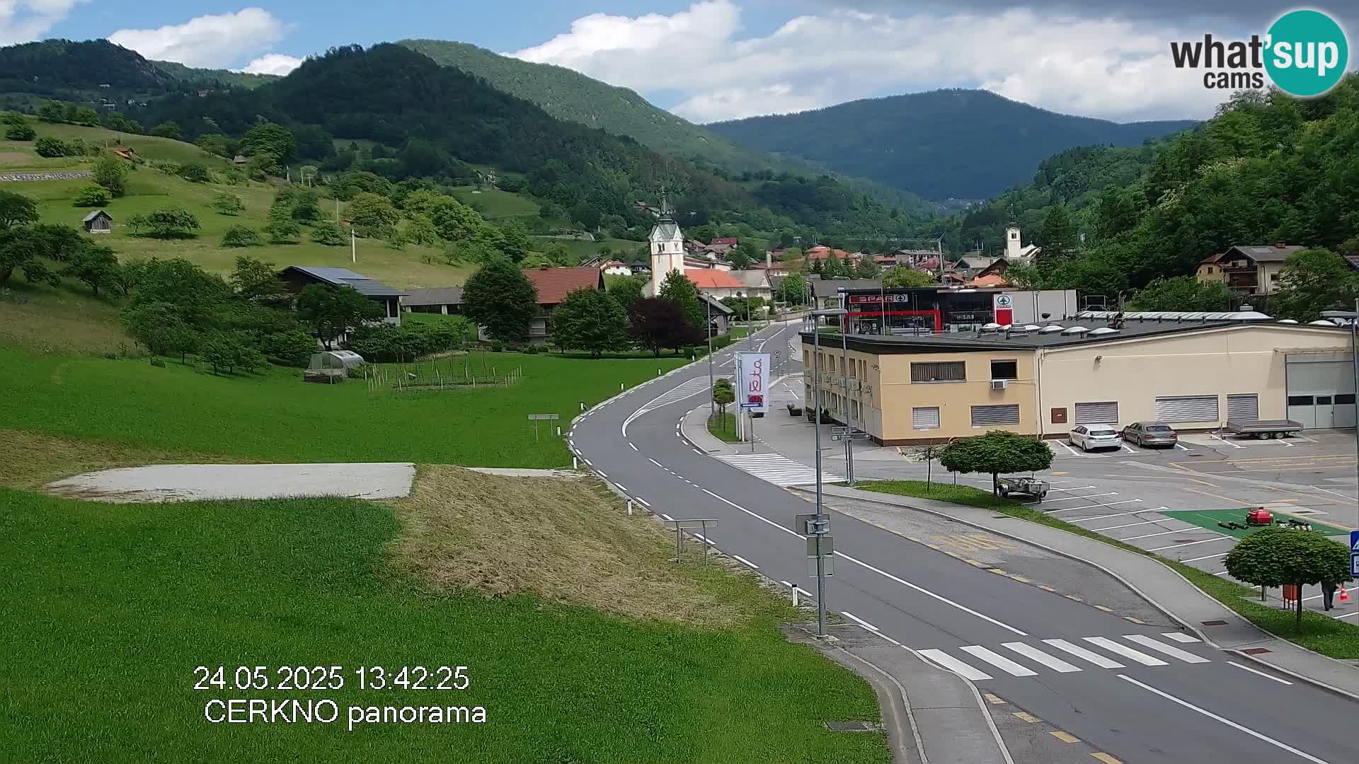 Cerkno entrada a la ciudad Webcam en vivo