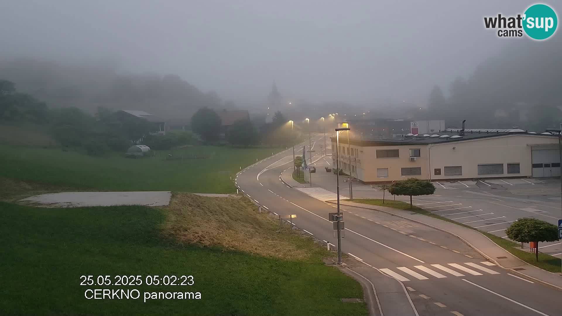 Webcam en direct – Entrée de la ville de Cerkno