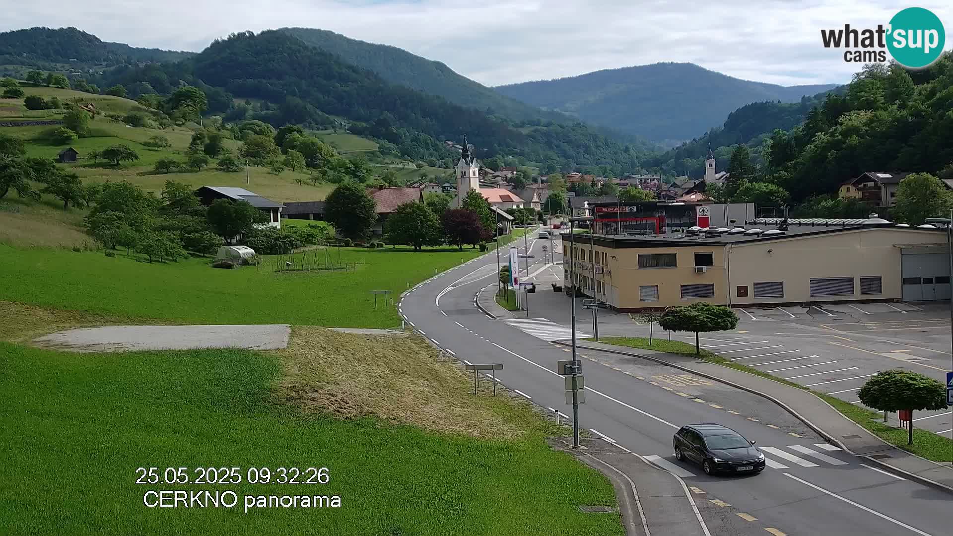 Cerkno entrada a la ciudad Webcam en vivo