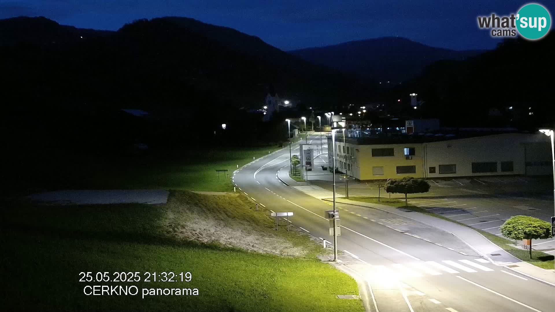 Cerkno city entrance Live Webcam