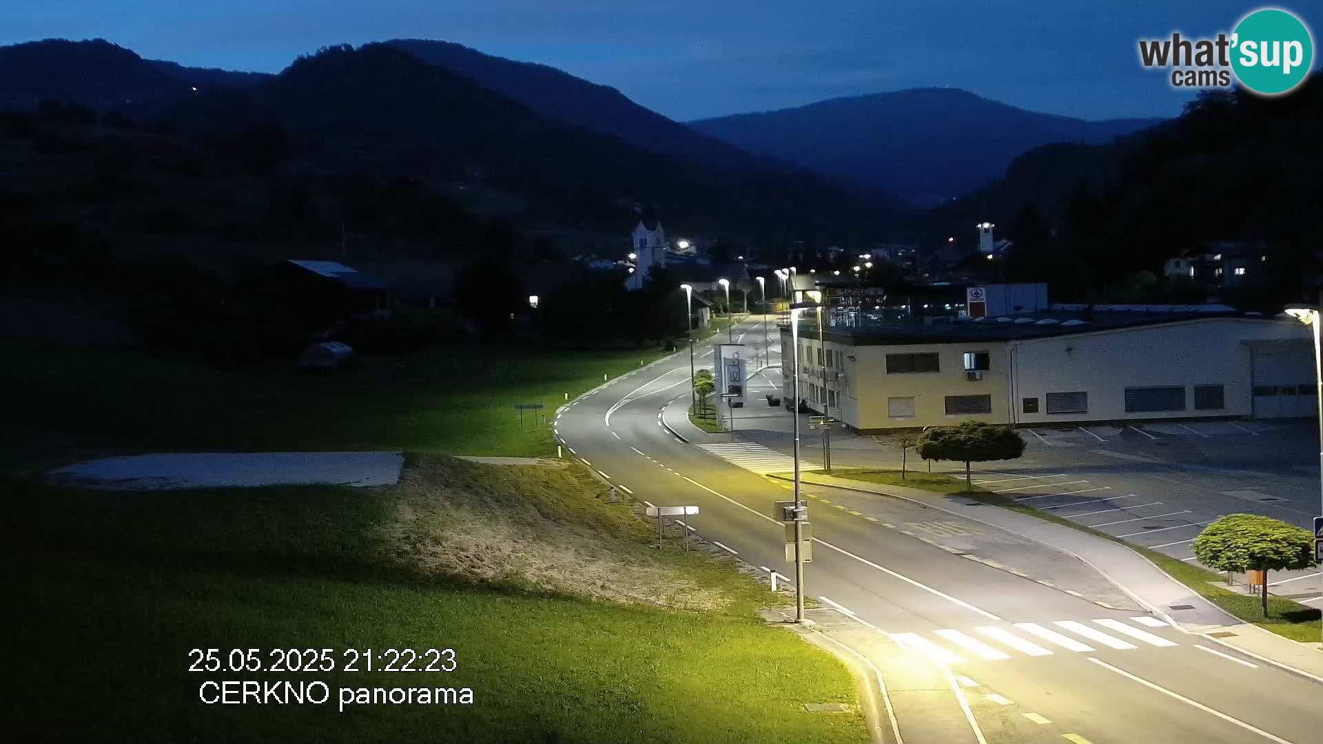 Cerkno entrada a la ciudad Webcam en vivo