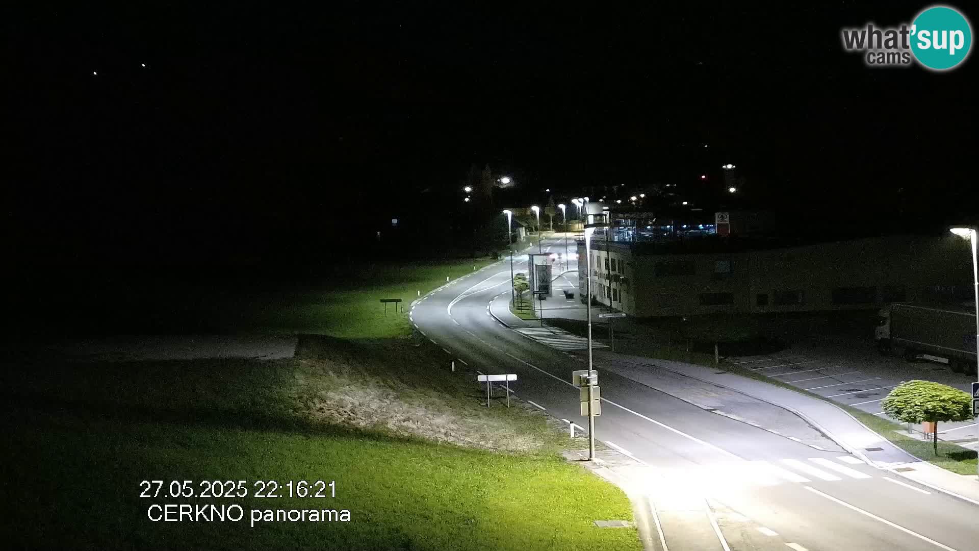 Webcam en direct – Entrée de la ville de Cerkno