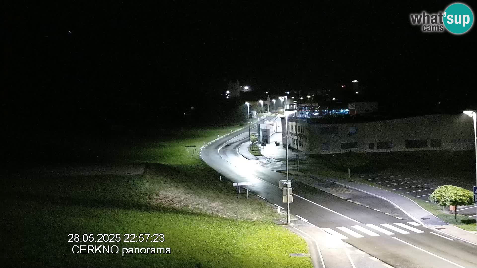 Webcam en direct – Entrée de la ville de Cerkno