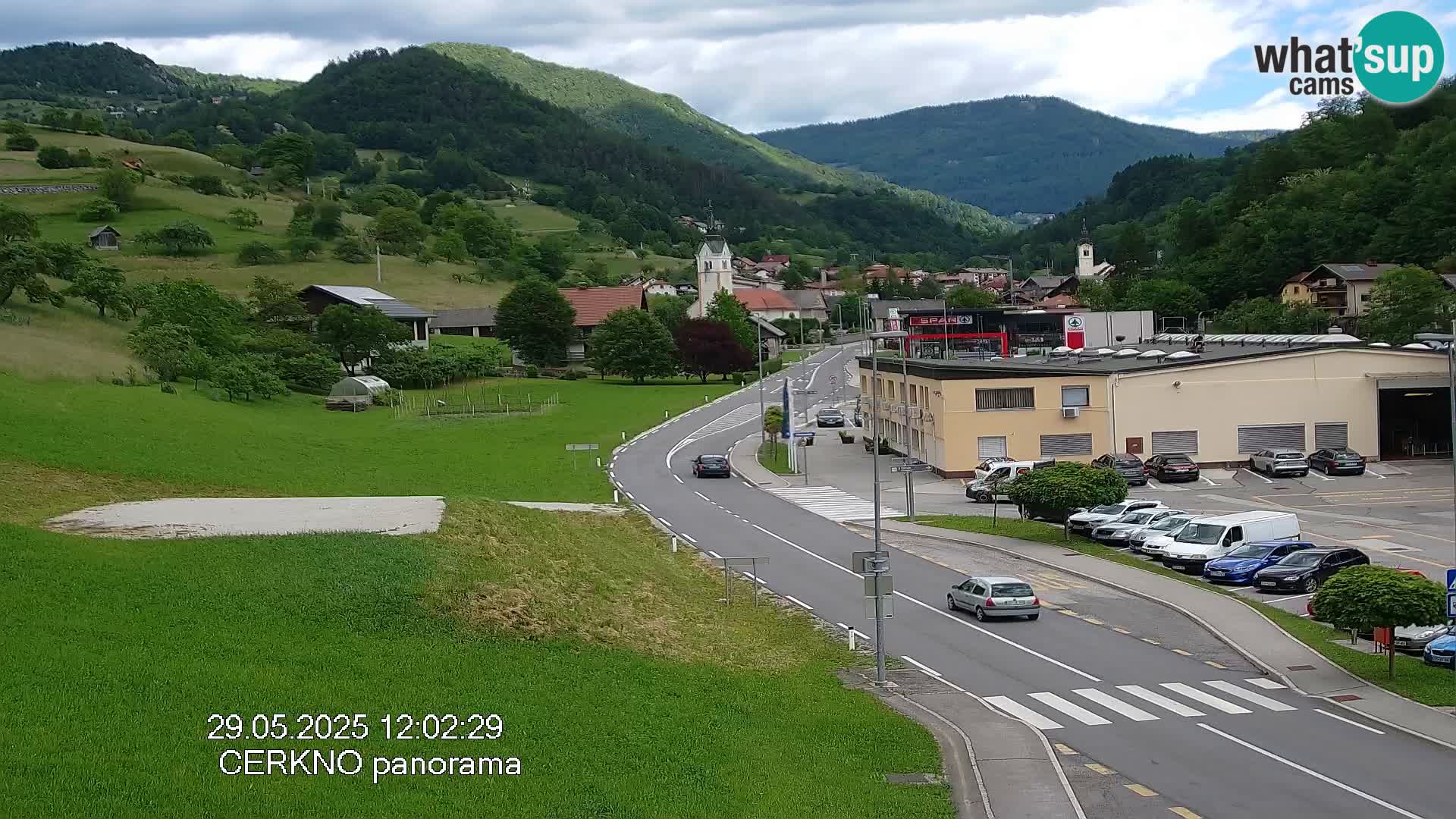 Cerkno entrada a la ciudad Webcam en vivo