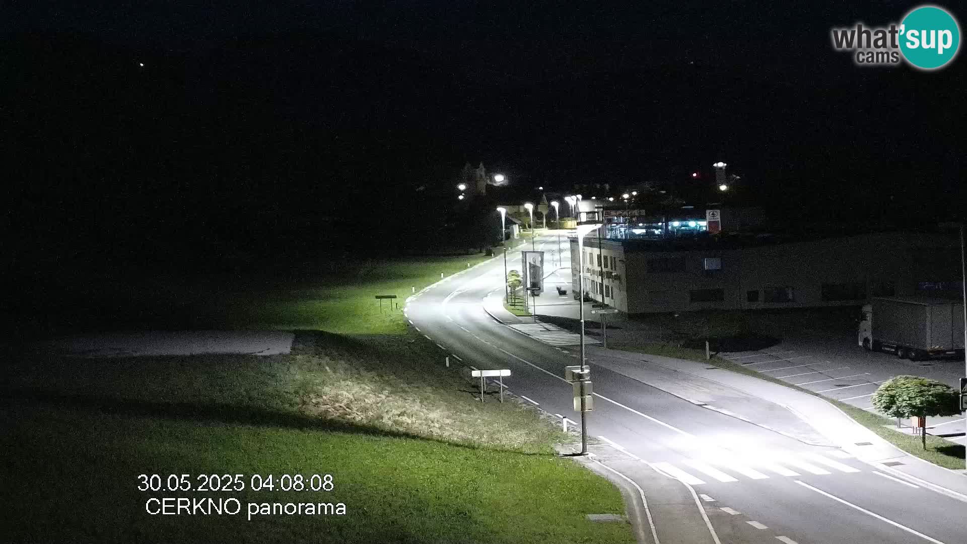 Cerkno city entrance Live Webcam